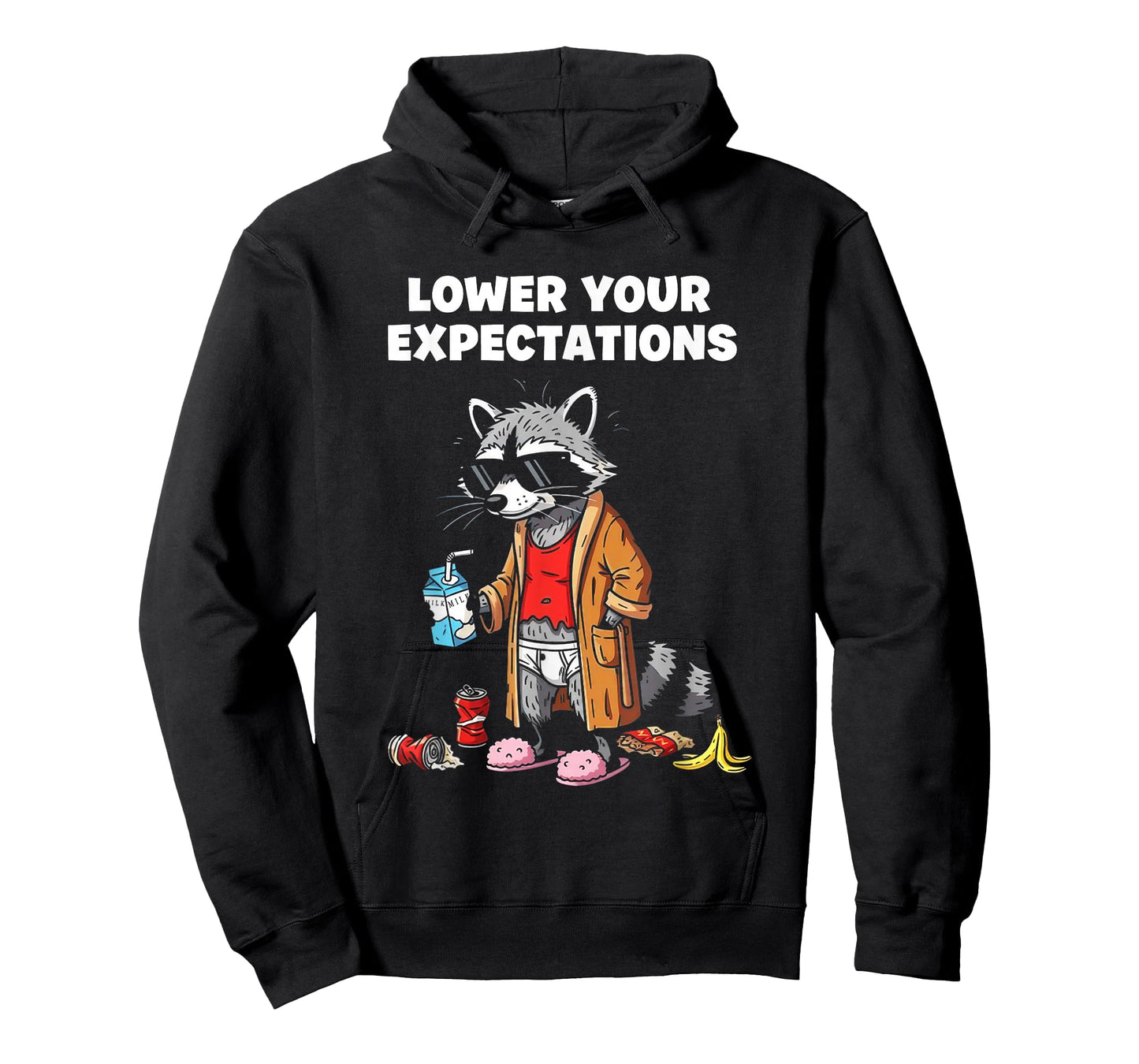 Lower Your Expectations Funny Cartoon Sarcasm T-Shirt