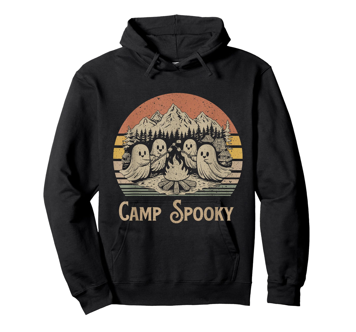 Camp Spooky Summerween Summer Halloween Cute Ghost T-Shirt