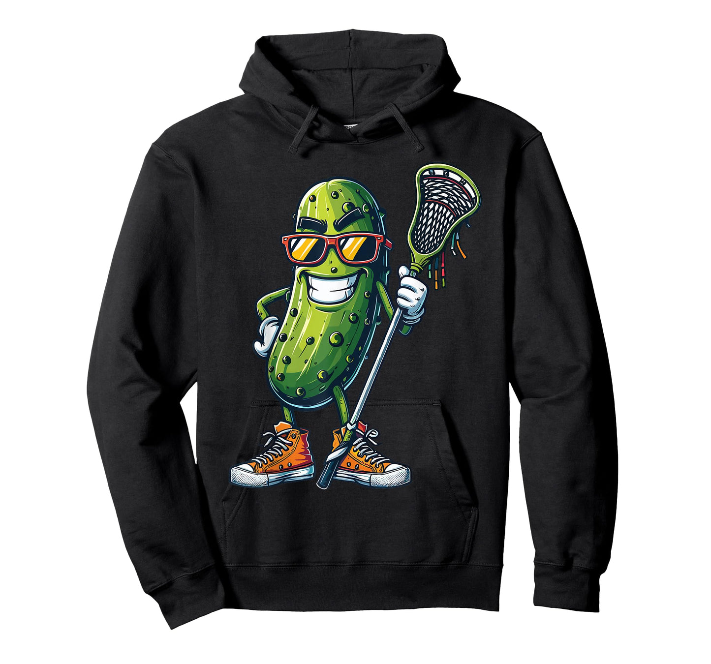 Pickle Playing Lacrosse Funny Boys Youth Pickle Lacrosse T-Shirt