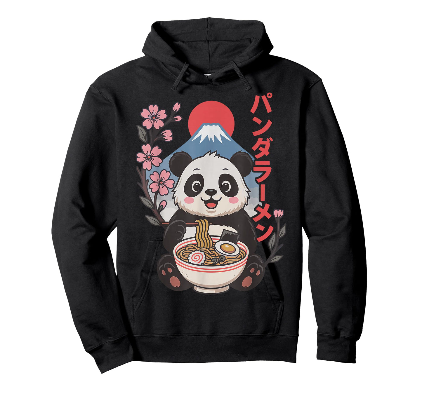 Anime Panda Eating Ramen Japanese Japan T-Shirt