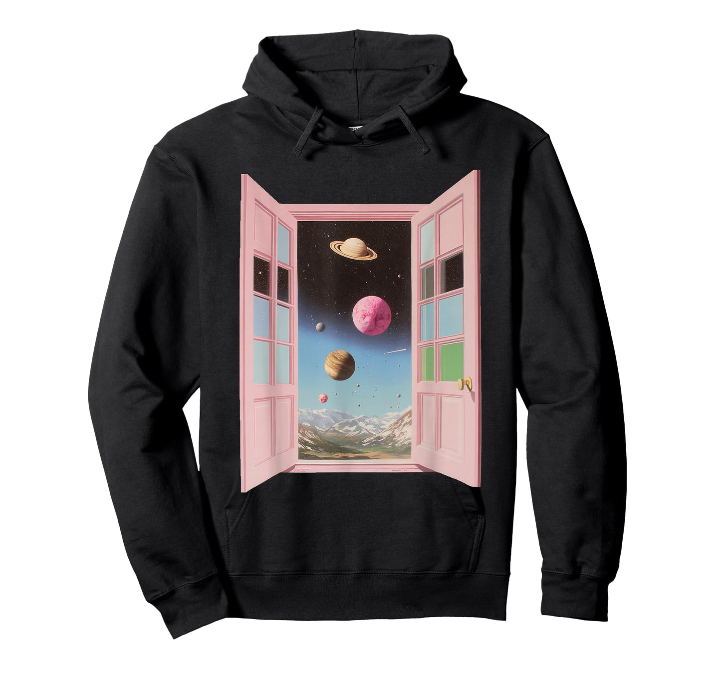Surreal Cosmic Window Portal Outer Space Dreamcore Weirdcore T-Shirt