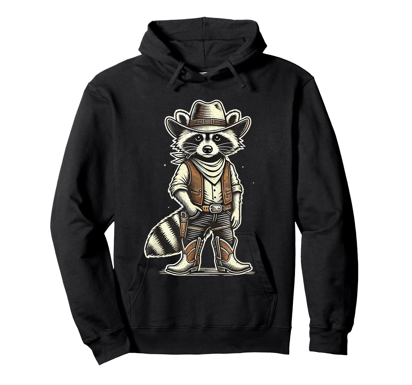 Raccoon Cowboy Cowgirl Racoons Vintage Country Western T-Shirt