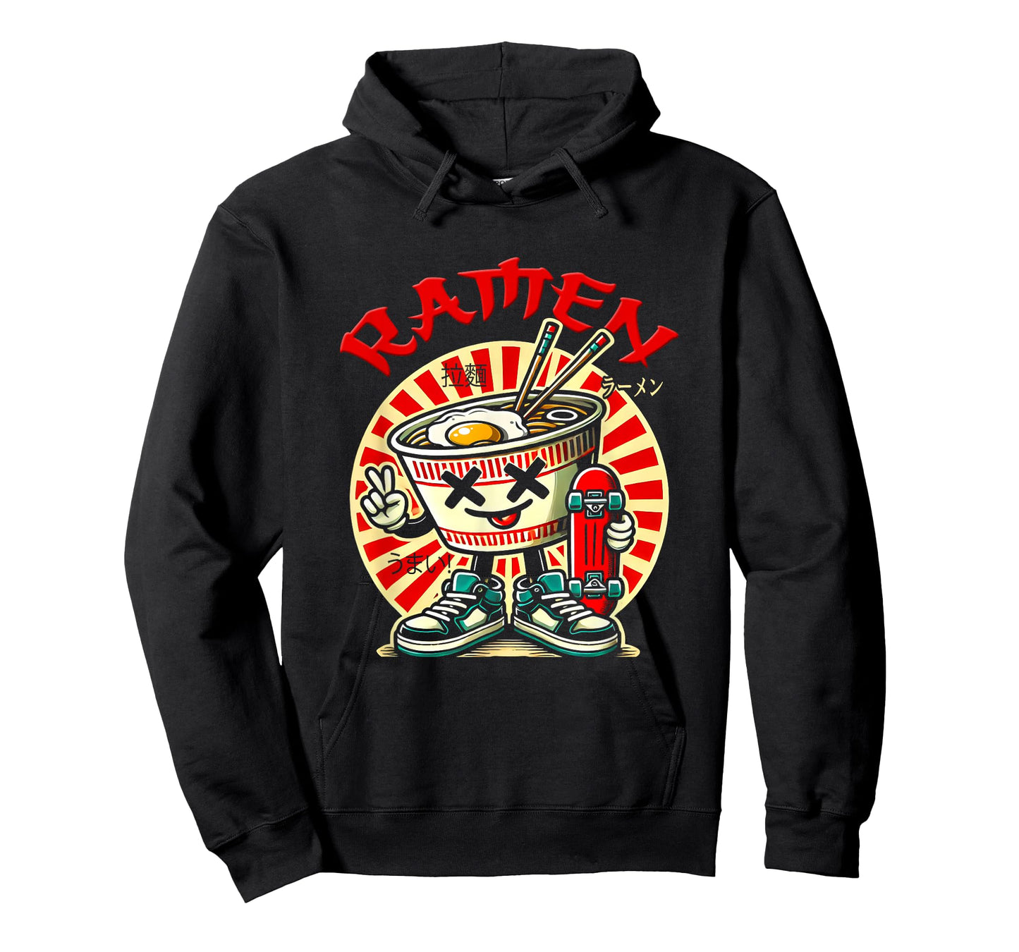 Cute Ramen Skater Tee Kawaii Anime Skateboard Lover Teens T-Shirt