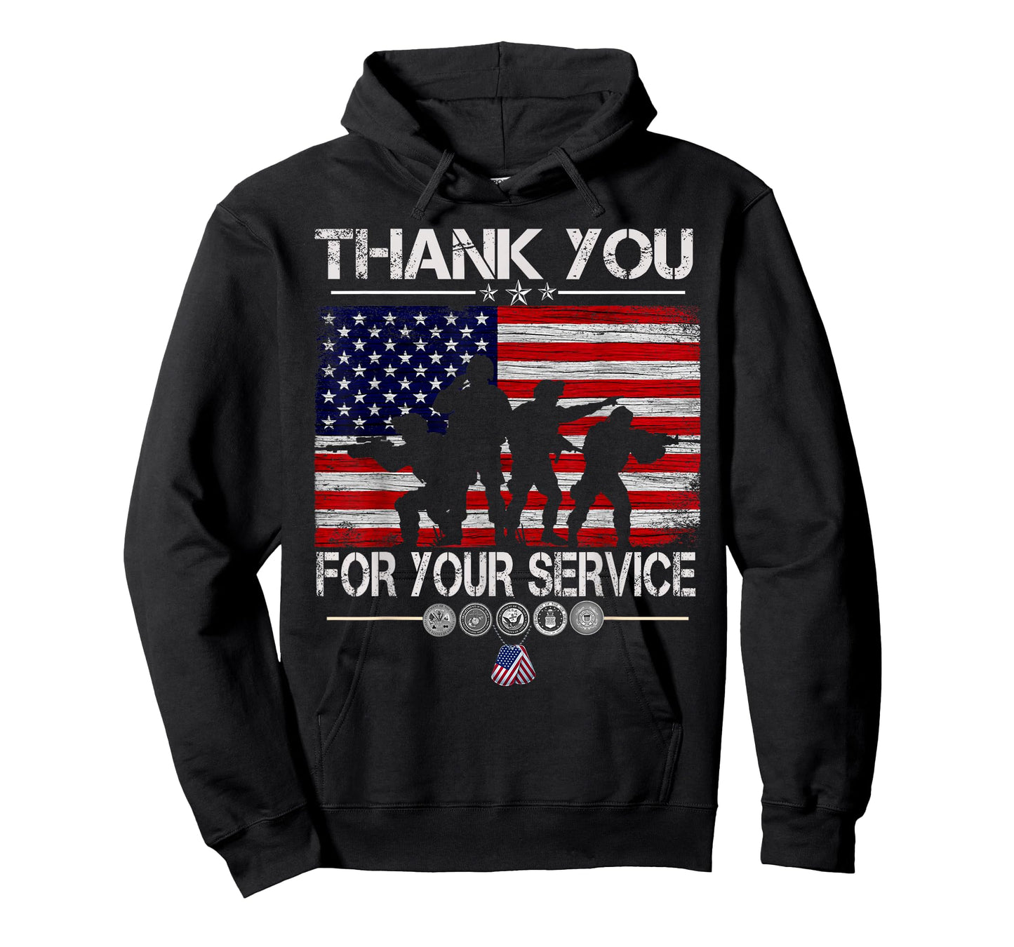 Thank You For Your Service Patriotic Veterans Day T-Shirt