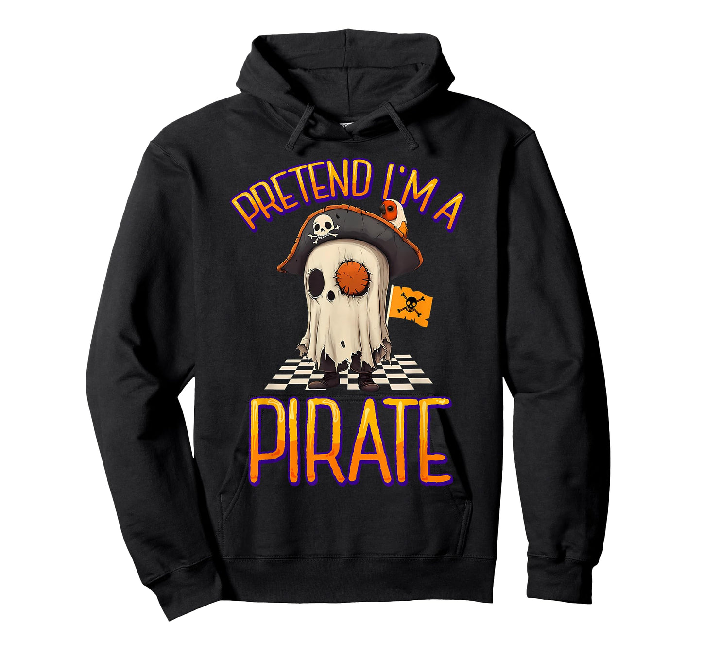 Pretend I'm A Pirate Ghost Funny Halloween Costume Men Women T-Shirt