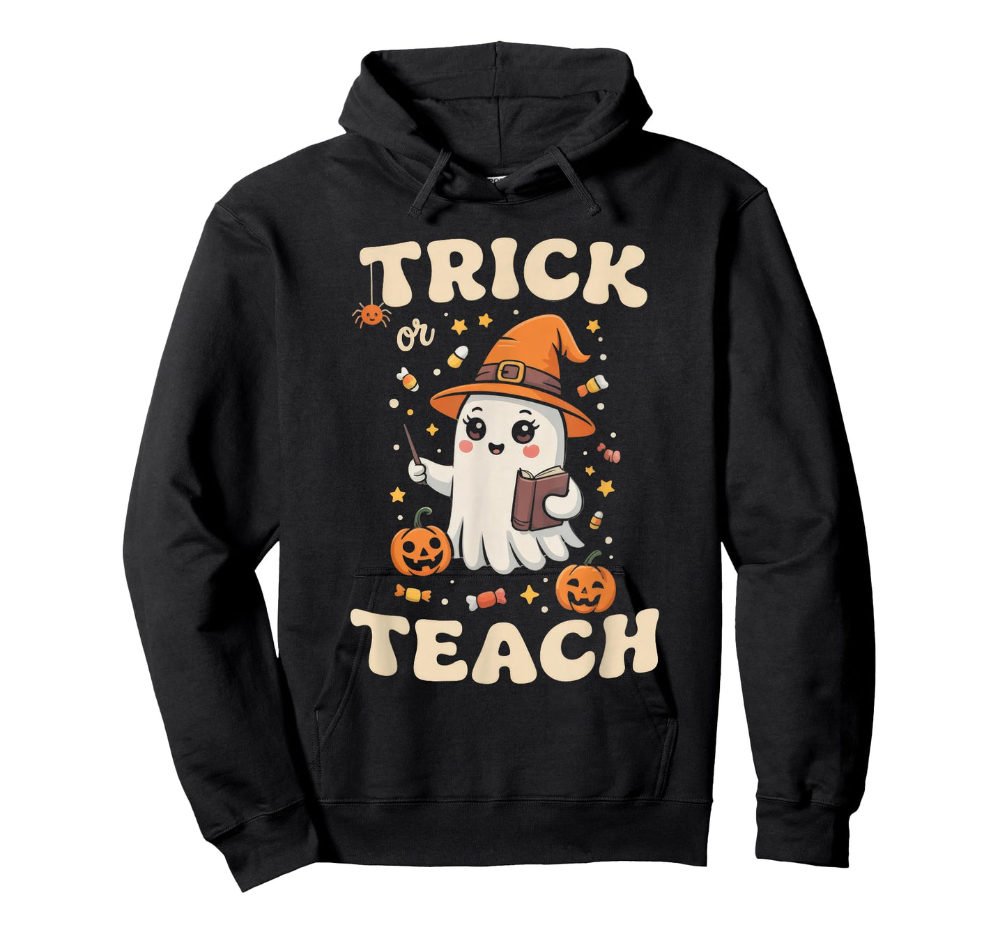 Halloween Teacher Shirts Women School Trick Or Teach Groovy T-Shirt