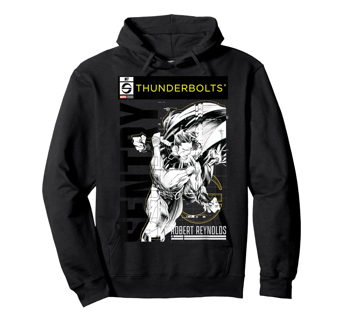 Marvel Studios Thunderbolts Sentry B&W Comic Cover #7 T-Shirt