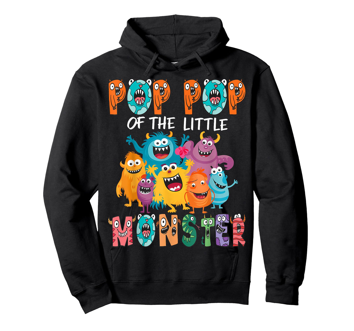 Pop Pop Of The Little Monster Kids 1St Birthday Party T-Shirt