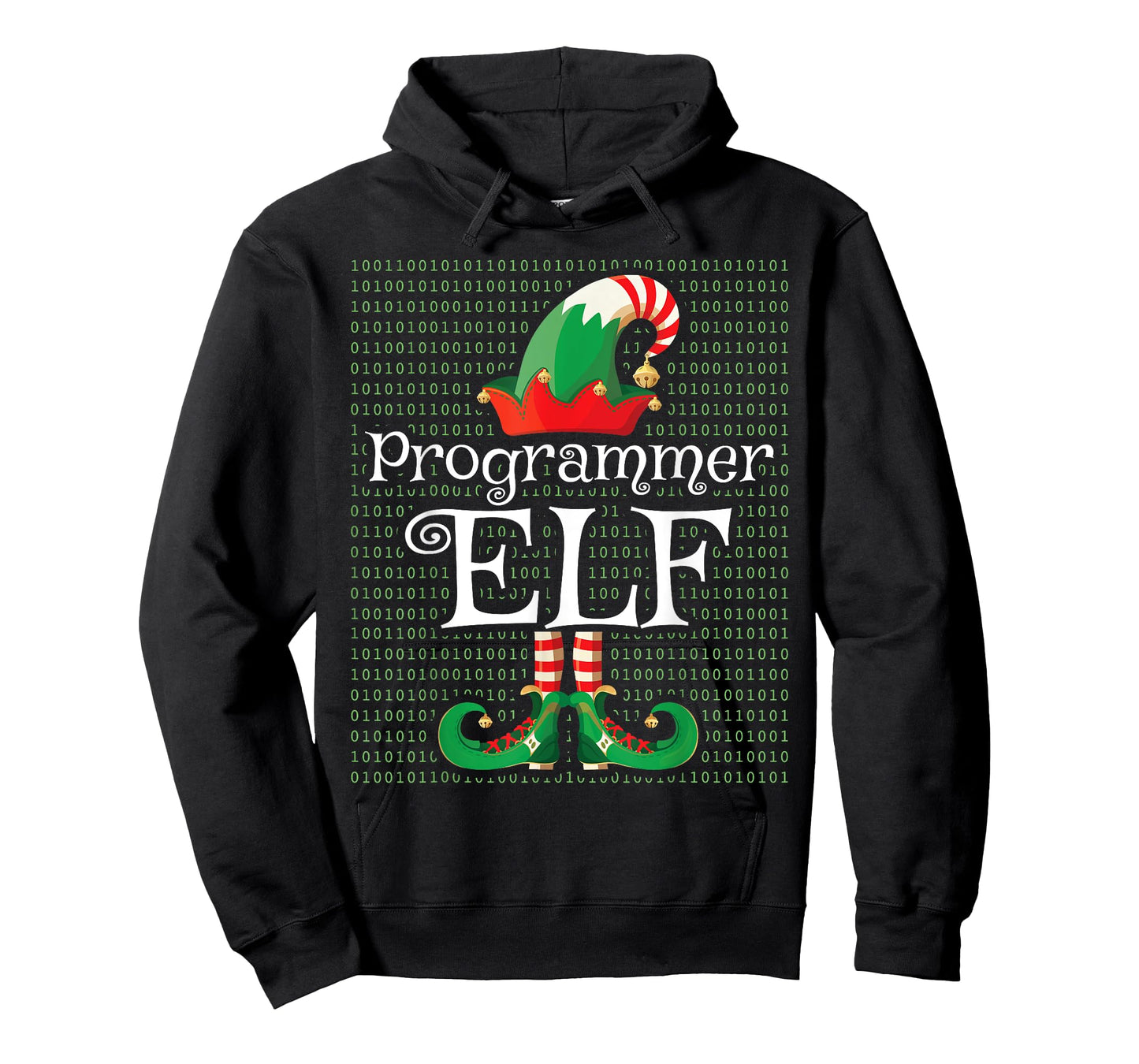 Programmer Elf Shirt Funny Costume Matching Elf Christmas T-Shirt