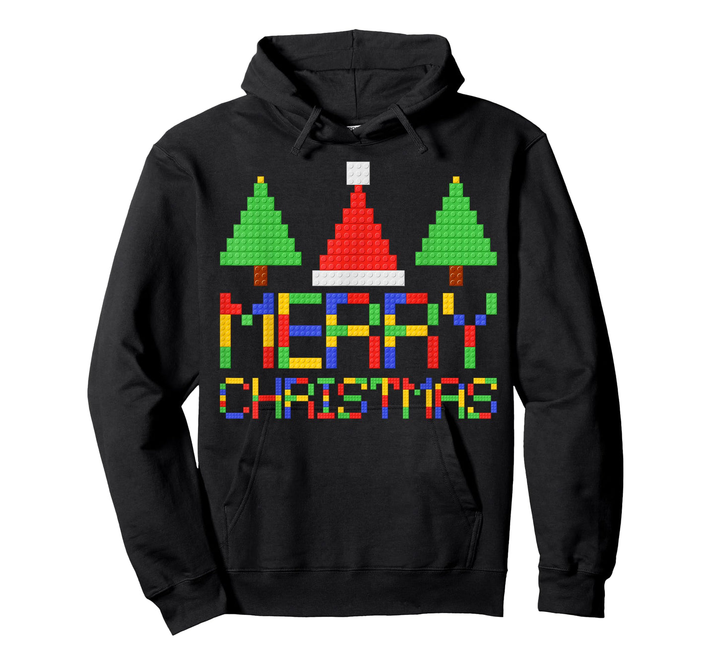 Merry Christmas Pajamas Blocks Building Lovers Boys Kids T-Shirt