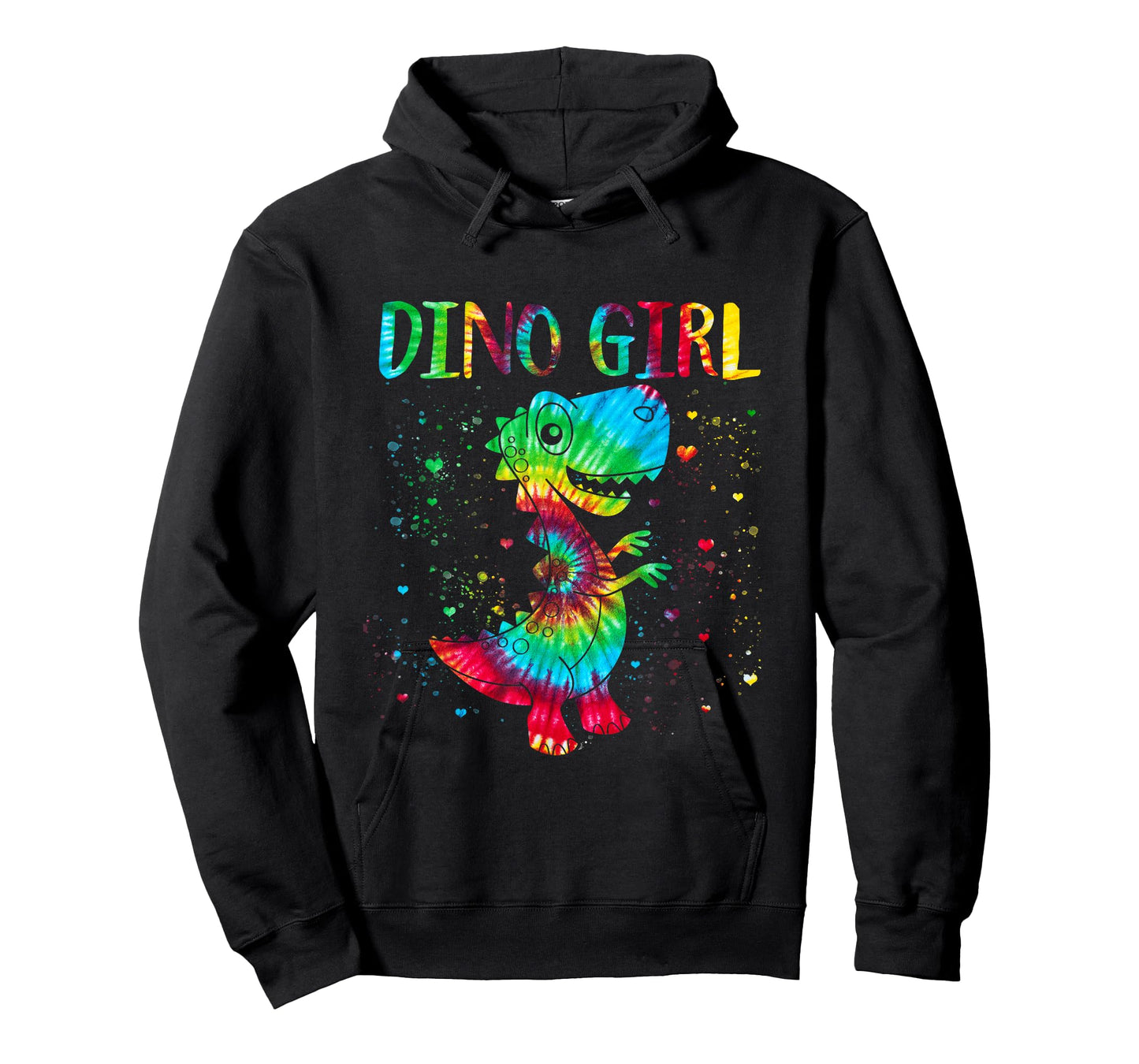 Dino Girl Dinosaur Lover Tie Dye Cute T-rex Halloween T-Shirt