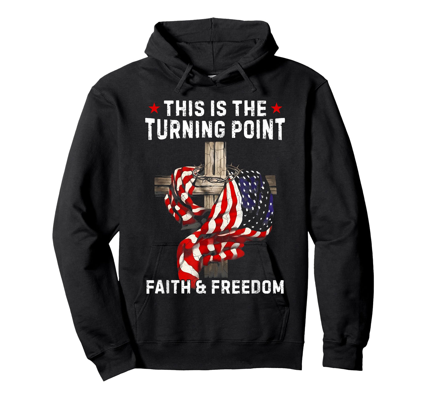 This is The Turning Point Patriotic Christian Faith USA Flag T-Shirt