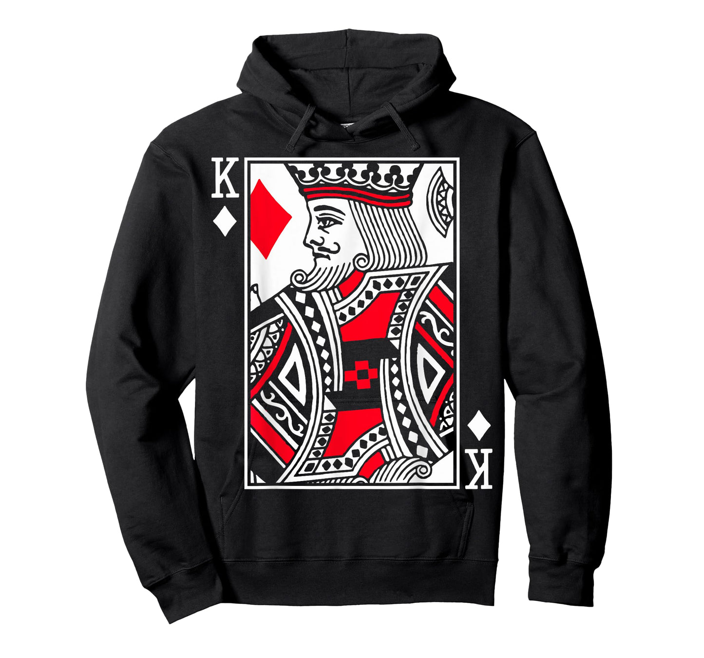 King Poker Card of Diamonds Playing Cards in 4 Kings Costume T-Shirt