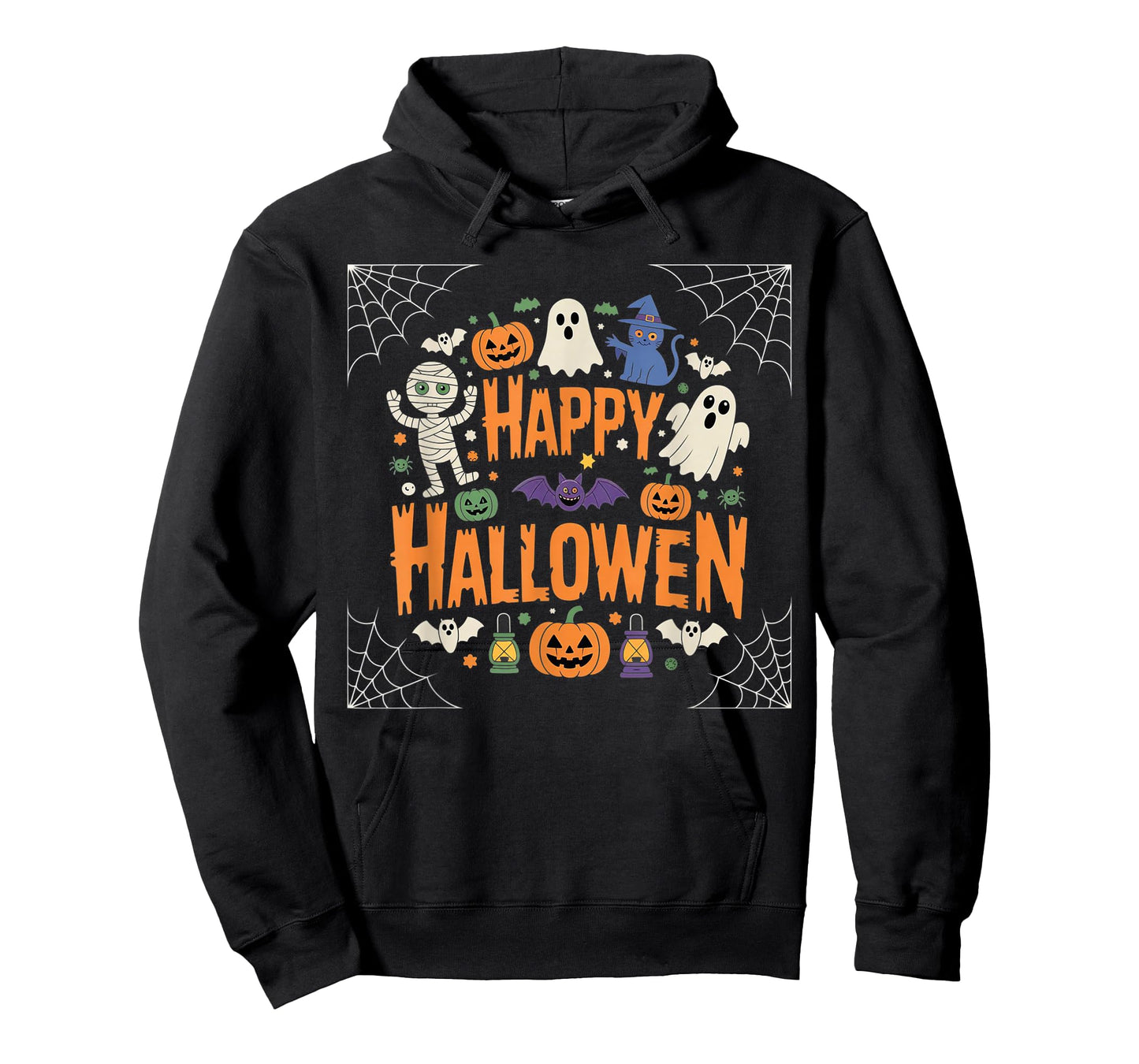 Happy Halloween Ghost Scary Pumpkin Men Women Kids T-Shirt