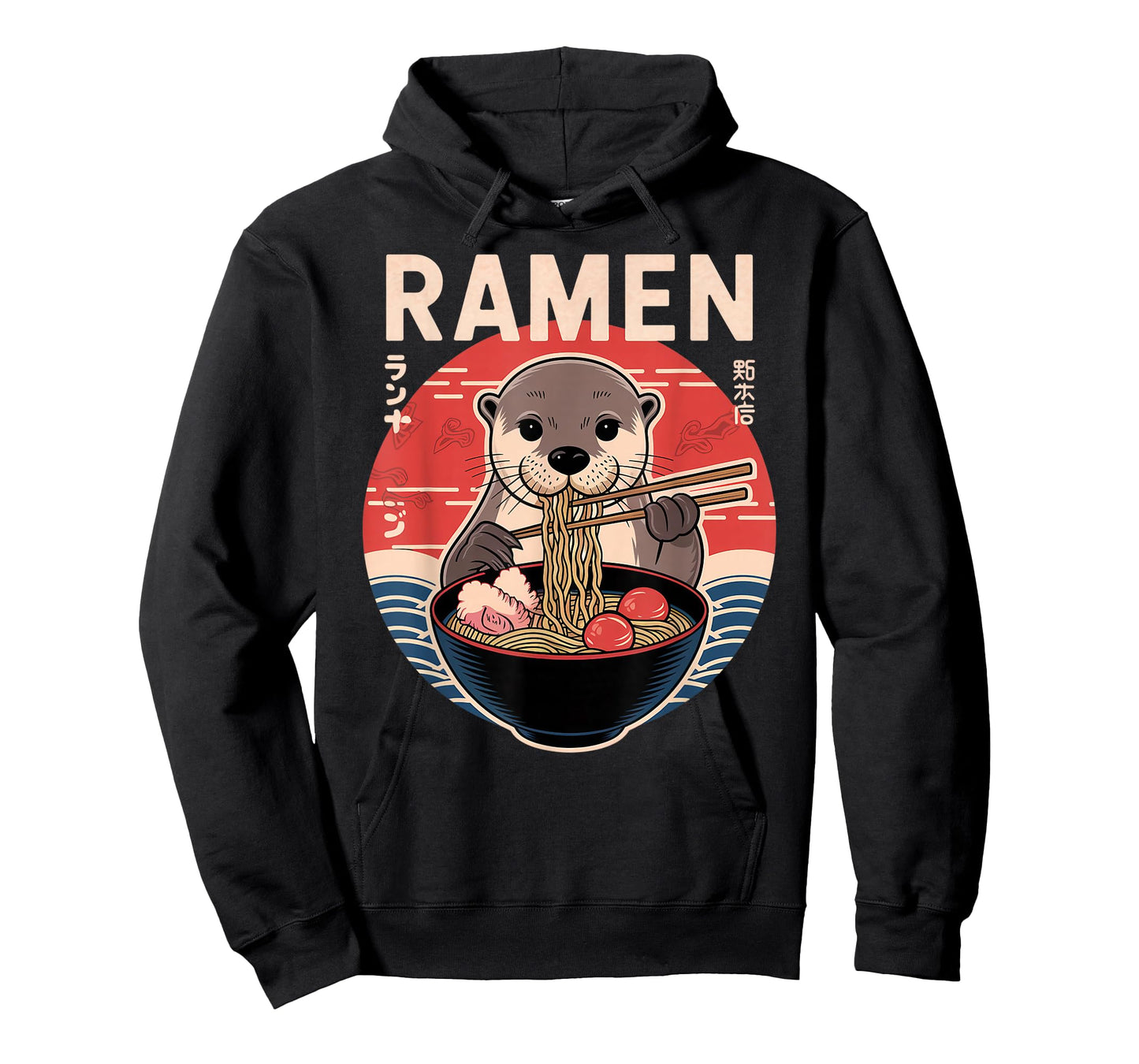 Otter Ramen Japanese Noodles Kawaii Anime Otter T-Shirt