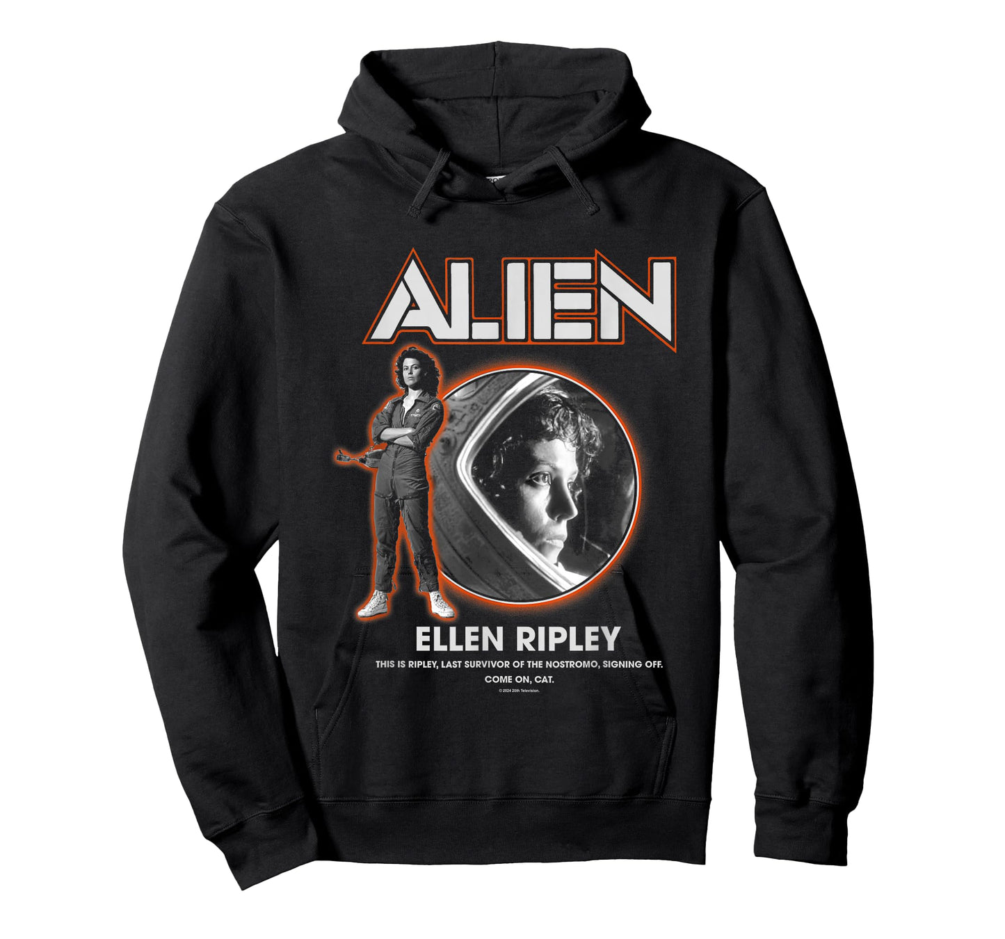 Aliens Iconic Ellen Ripley Last Survivor Retro Big Portrait T-Shirt