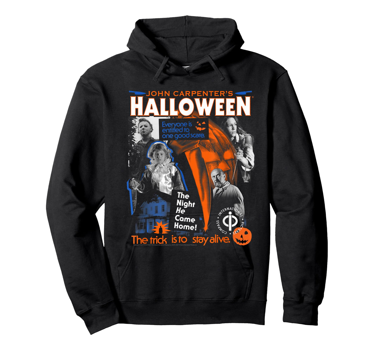 Halloween Trick is to Stay Alive Collage Retro Horror Movie T-Shirt