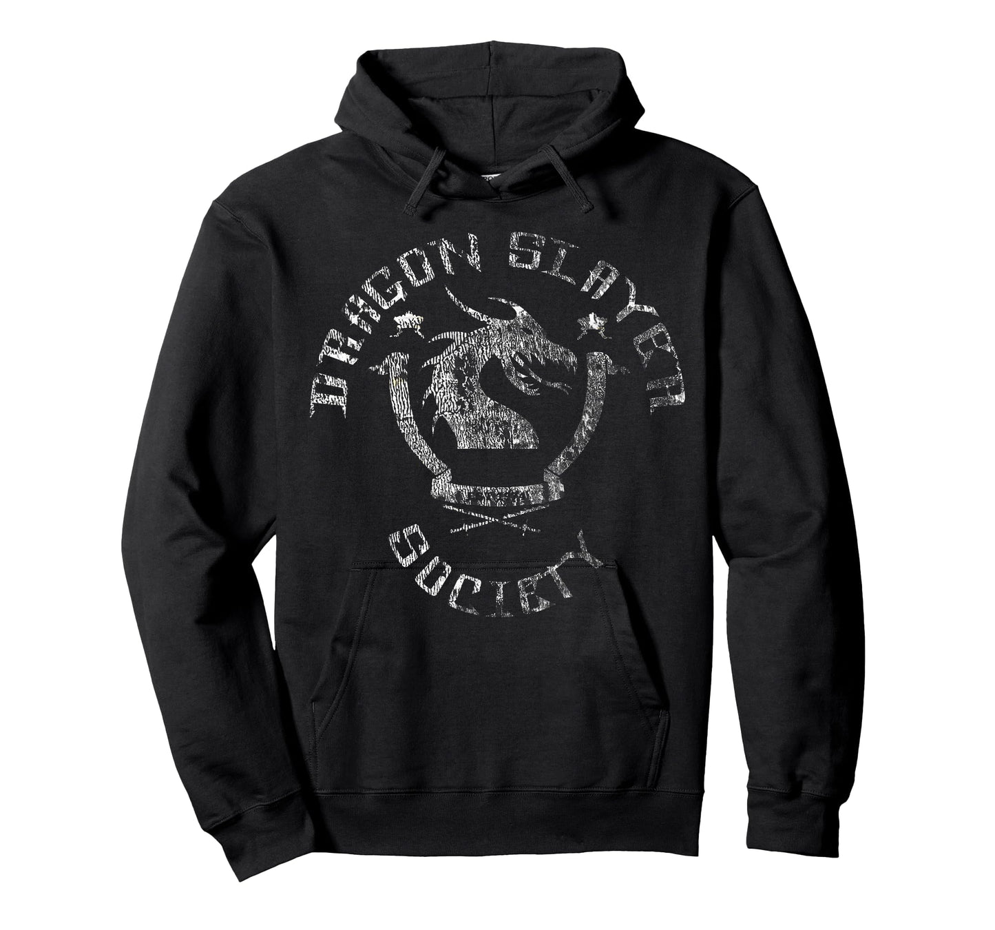 Dragon Slayer Society - Distressed Faded Nerd & Geek T Shirt T-Shirt