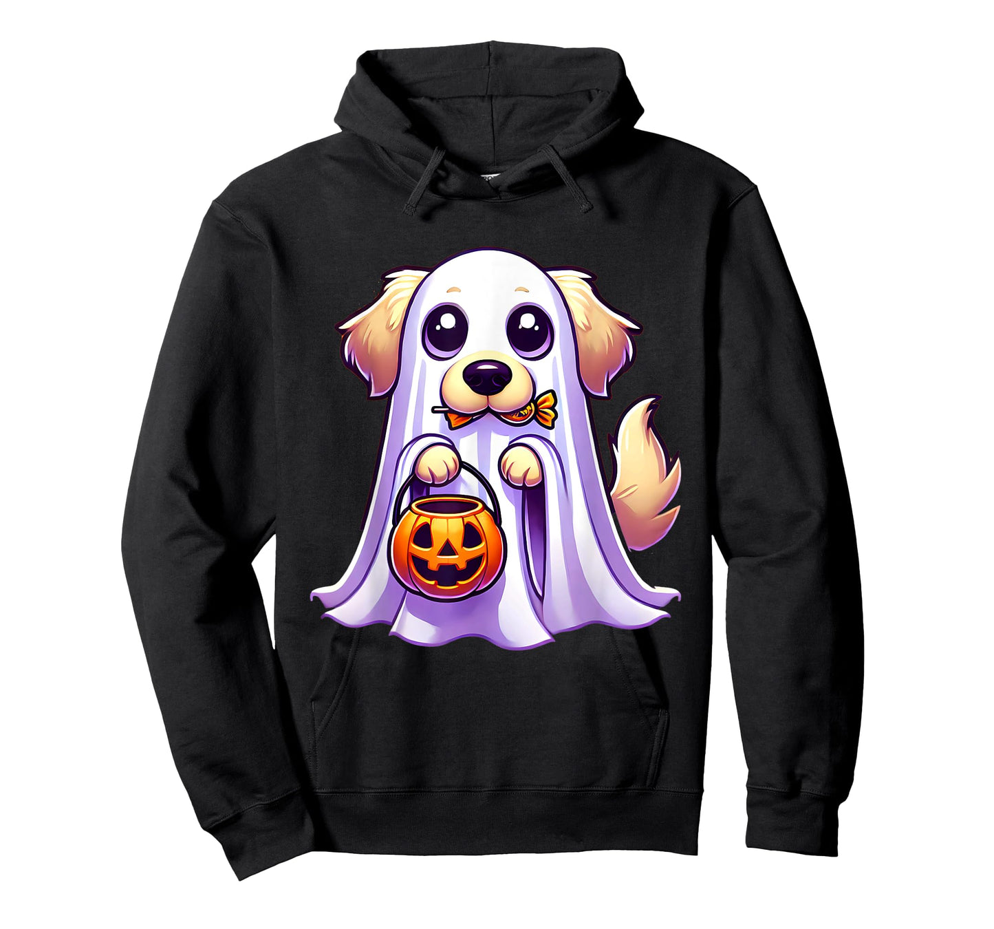 Golden Retriever Ghost Halloween Dog Men Women Kids T-Shirt