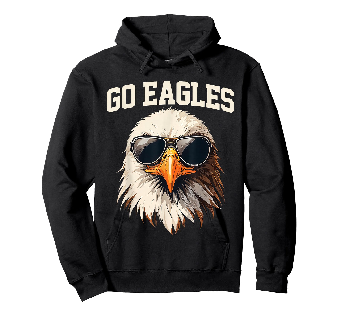 Go Eagle Flying Bird Cool Face Eagle With Sunglasses T-Shirt