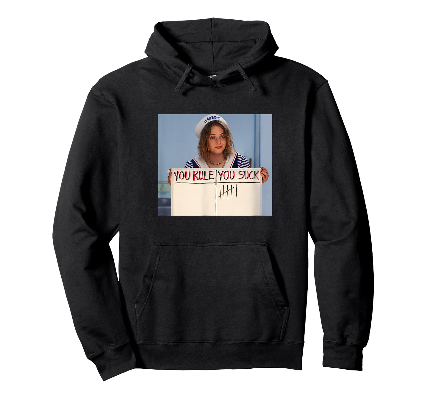 Stranger Things Robin You Rule You Suck Movie Scene Frame T-Shirt