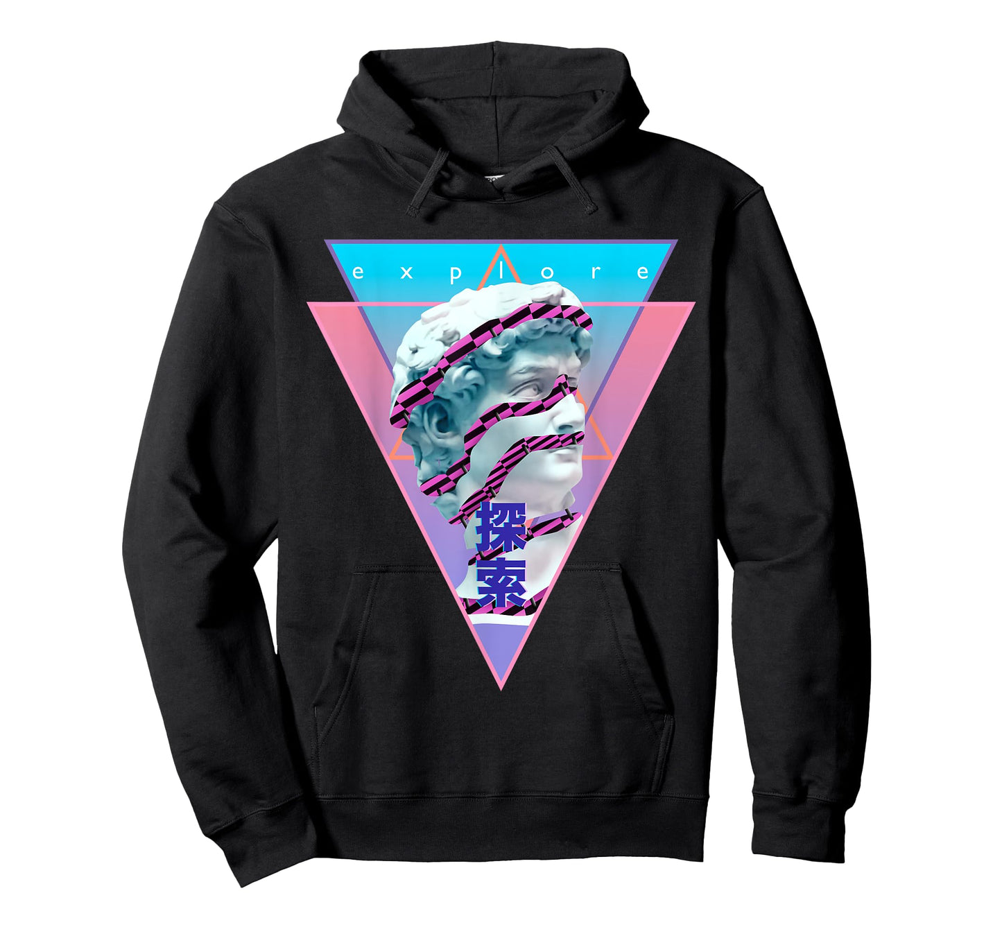 Vaporwave Statue of David Bust Retro 80s 90s Art Otaku T-Shirt