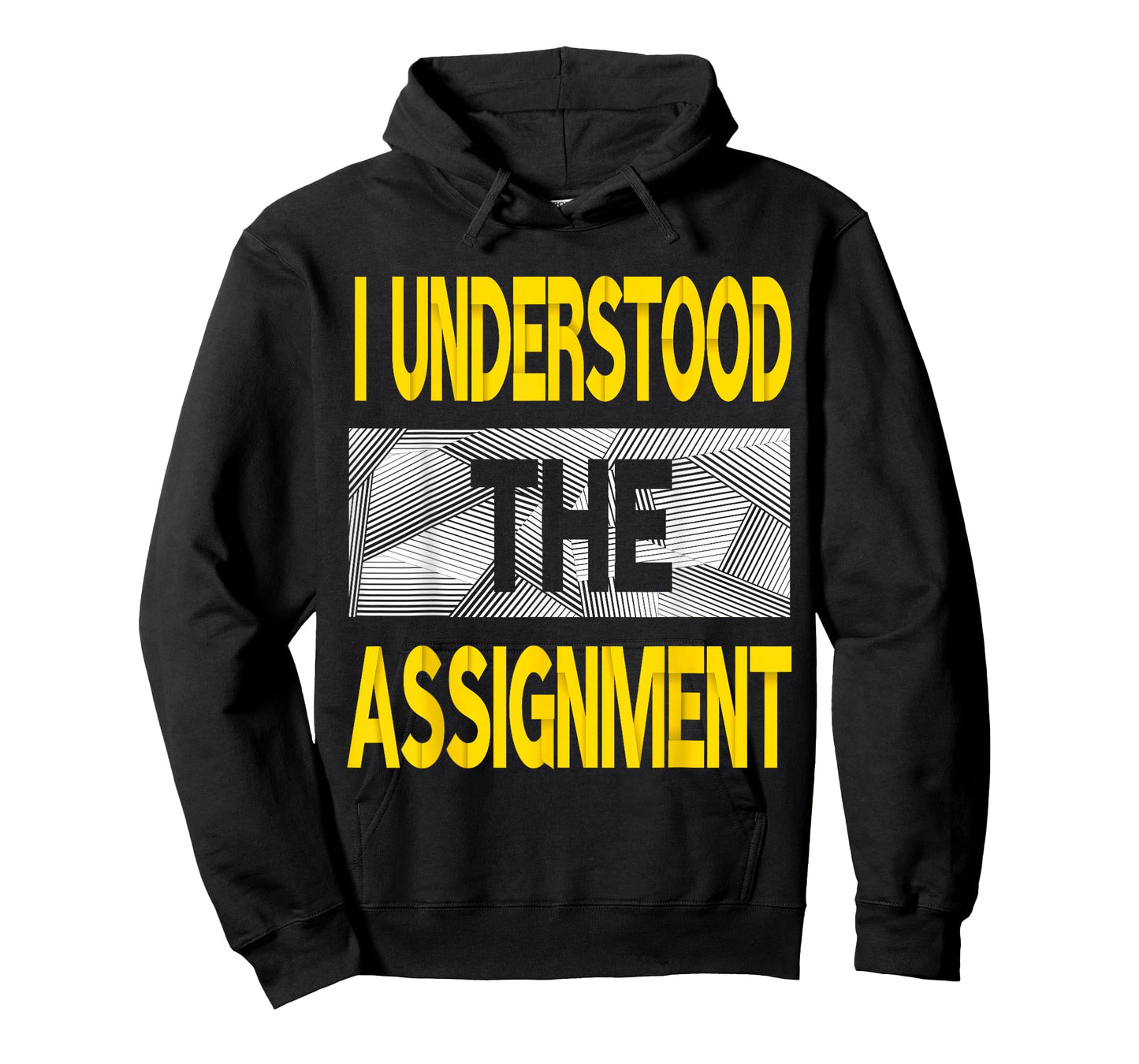 I Understood The Assignment Varsity-Gold Color Graphic T-Shirt