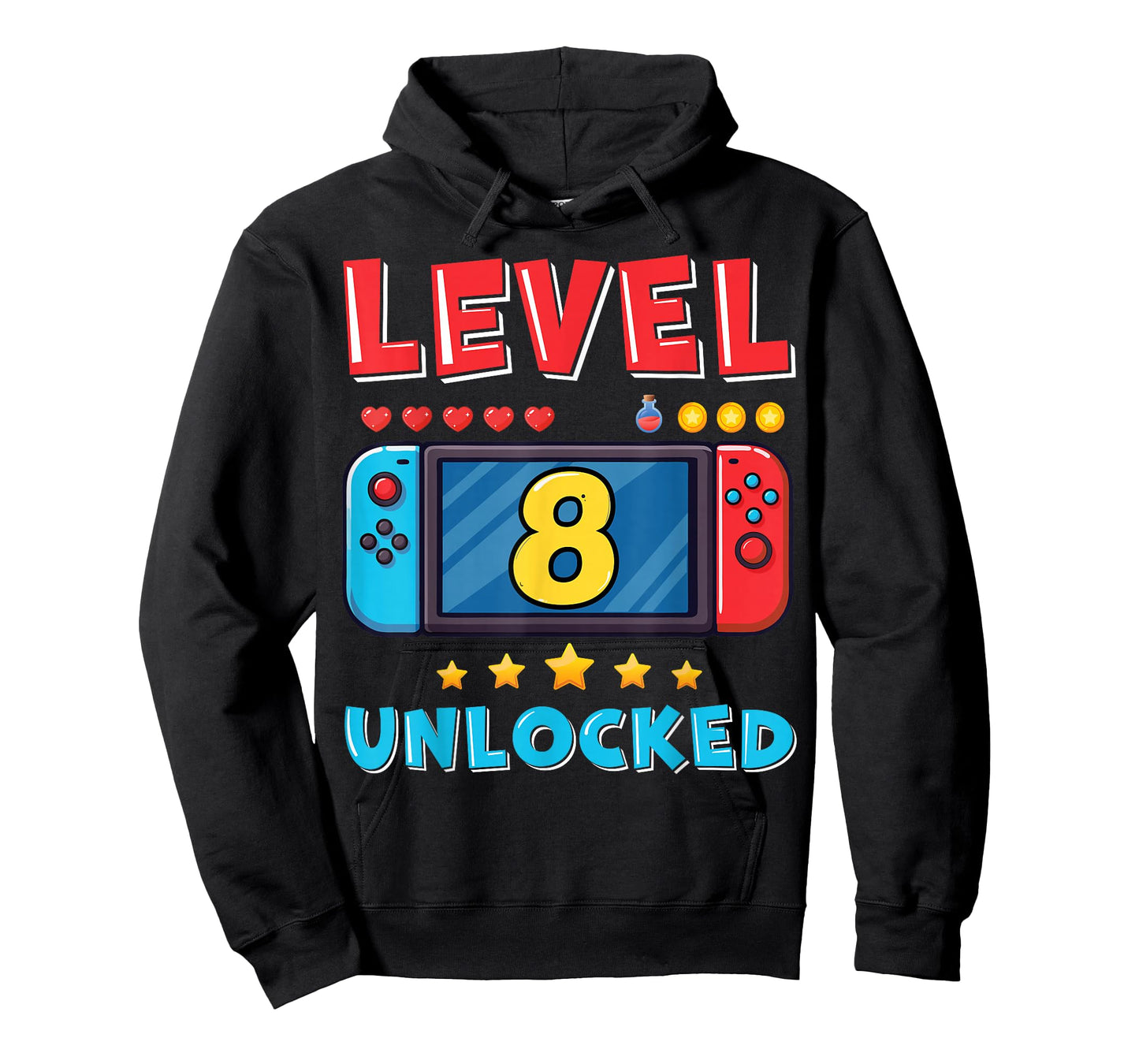8 Year Old Bday Decorations Son Gamer Boy 8yr 8th Birthday T-Shirt