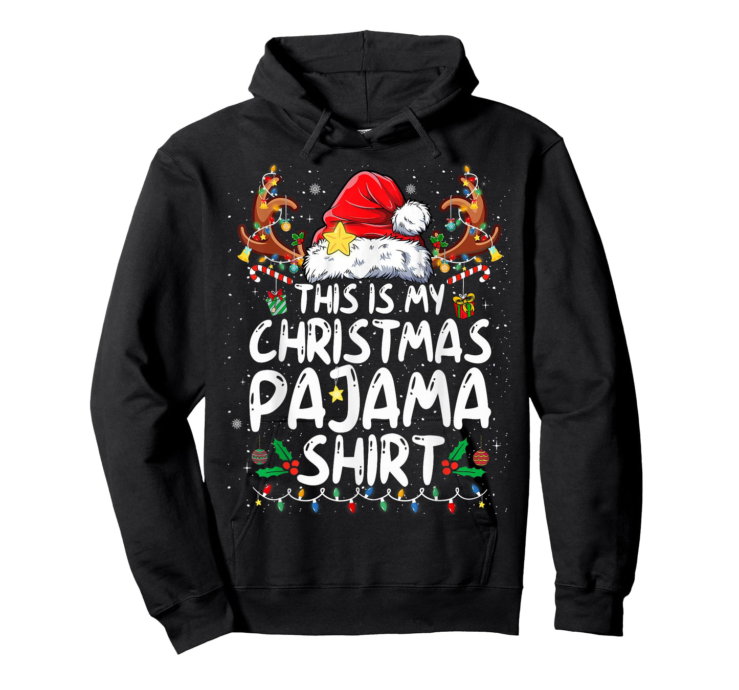 This is My Christmas Pajama Shirt Funny Xmas PJs Men Women T-Shirt