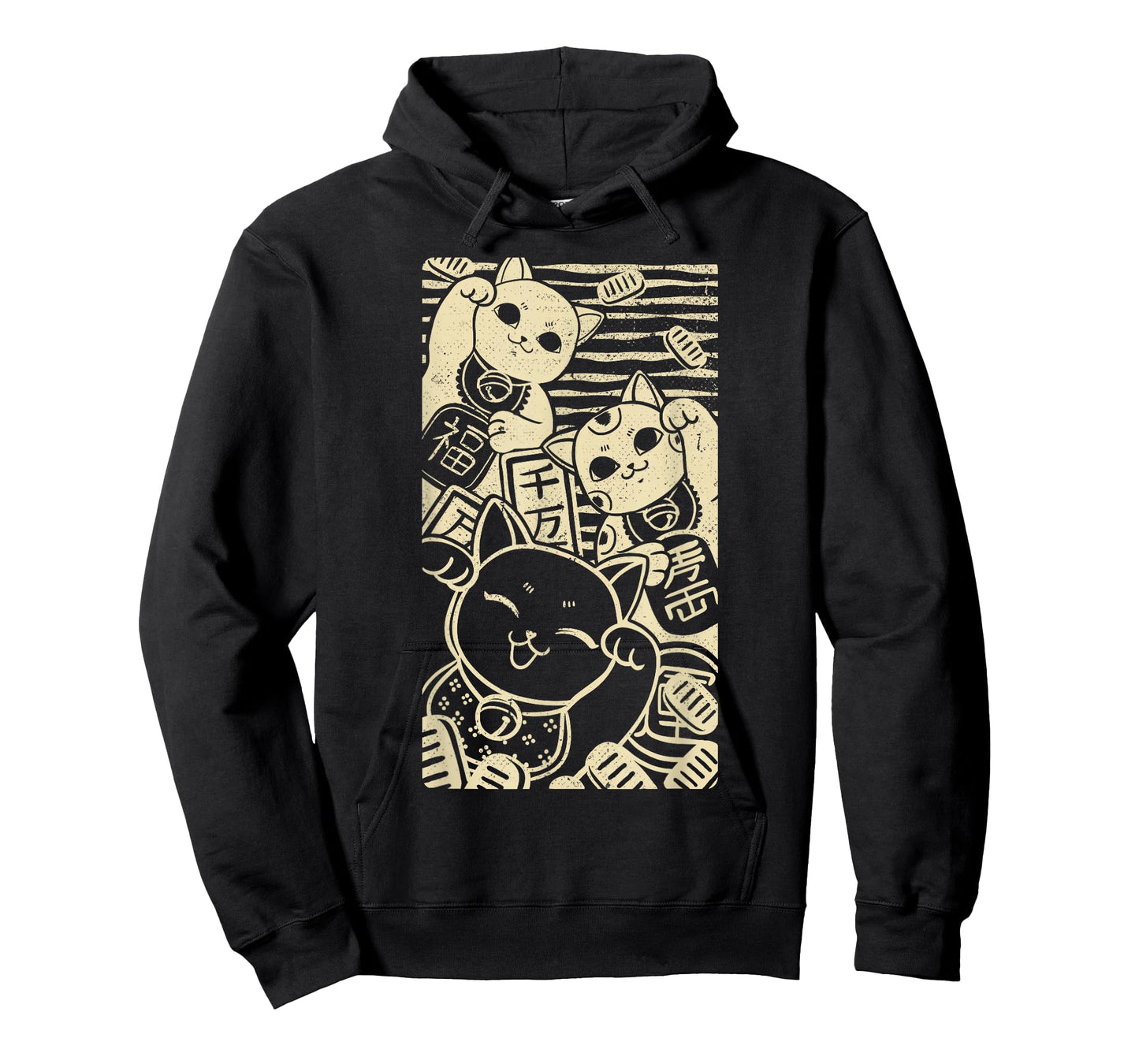 Maneki nekos - Lucky Cats Japanese Style Design T-Shirt