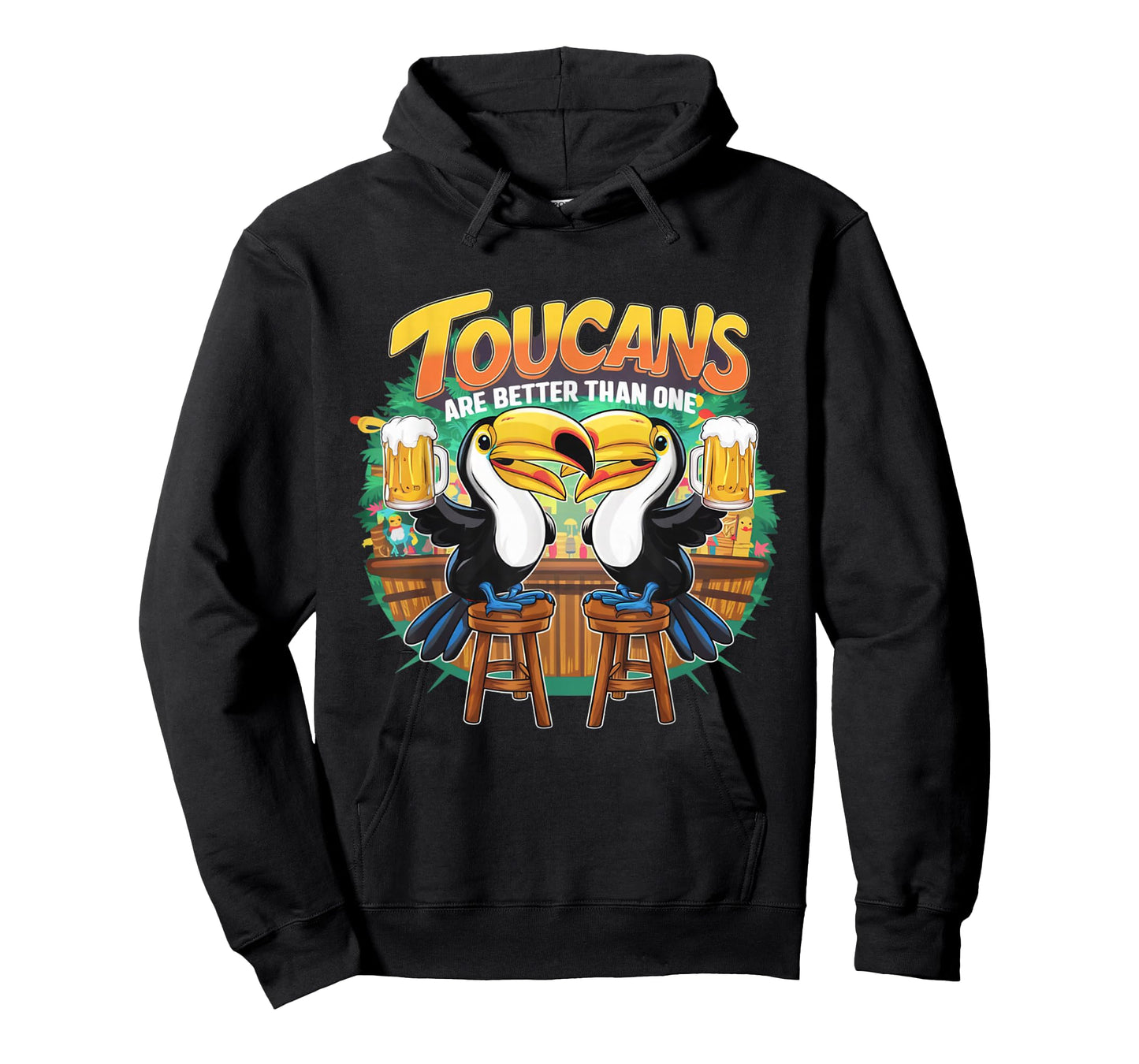 Toucans Are Better Than One Tropical Bird Beer Drinking T-Shirt