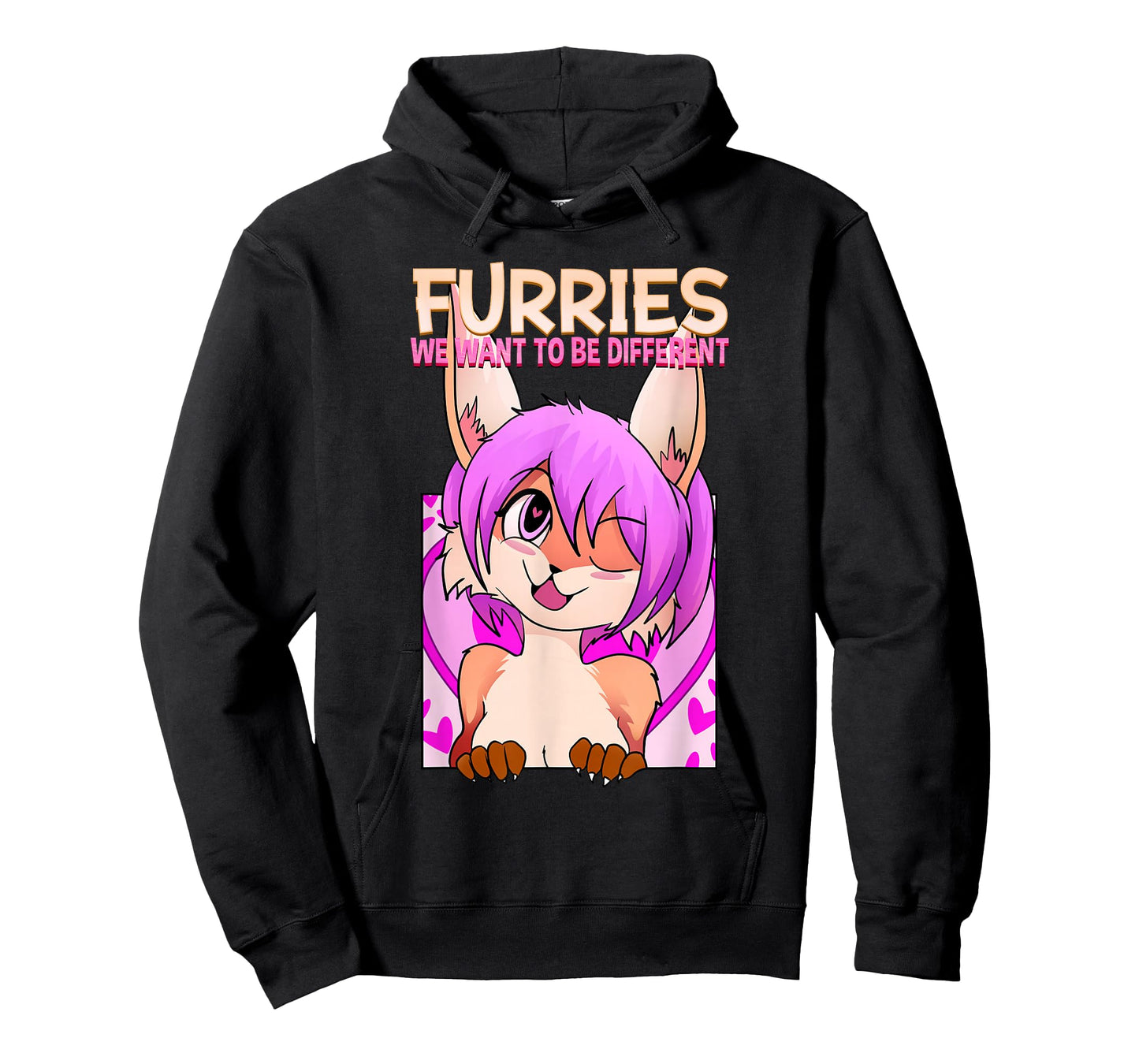 Furries We Want To Be Different I Cute Anime Furry Fandom T-Shirt