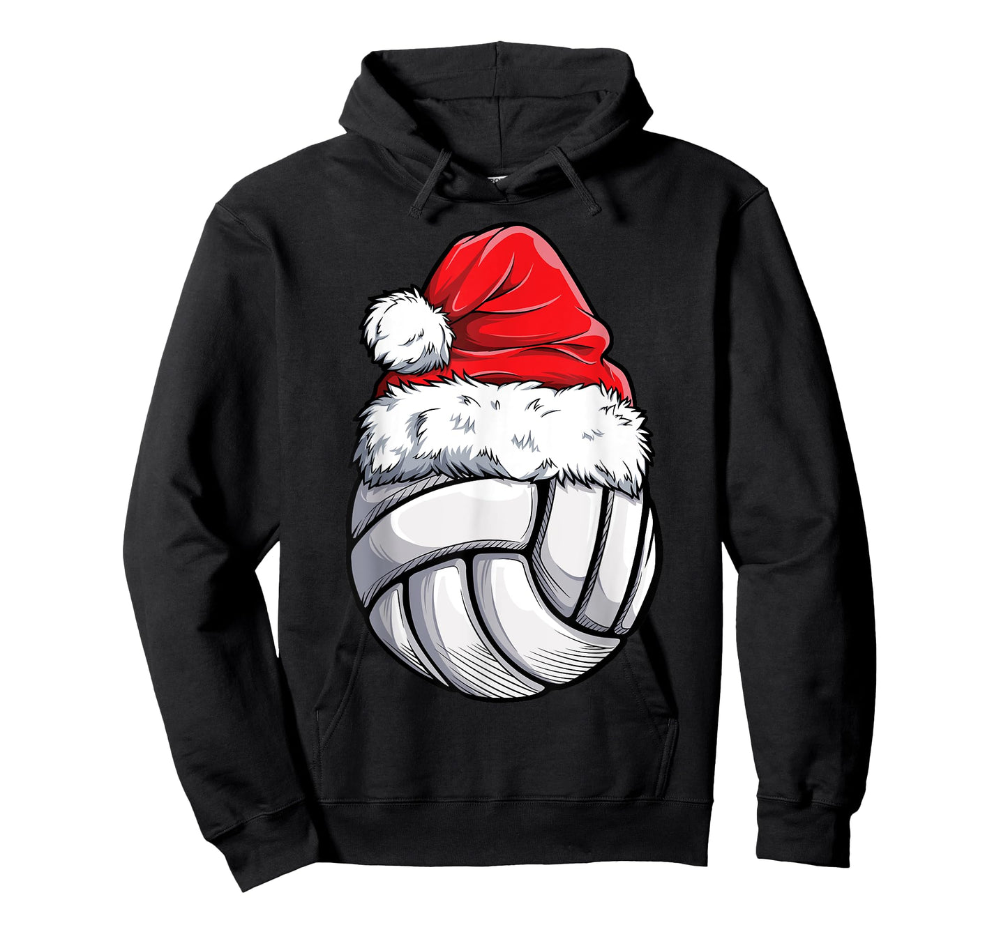 Christmas Volleyball Ball Santa Hat Xmas Girls Women Sports T-Shirt