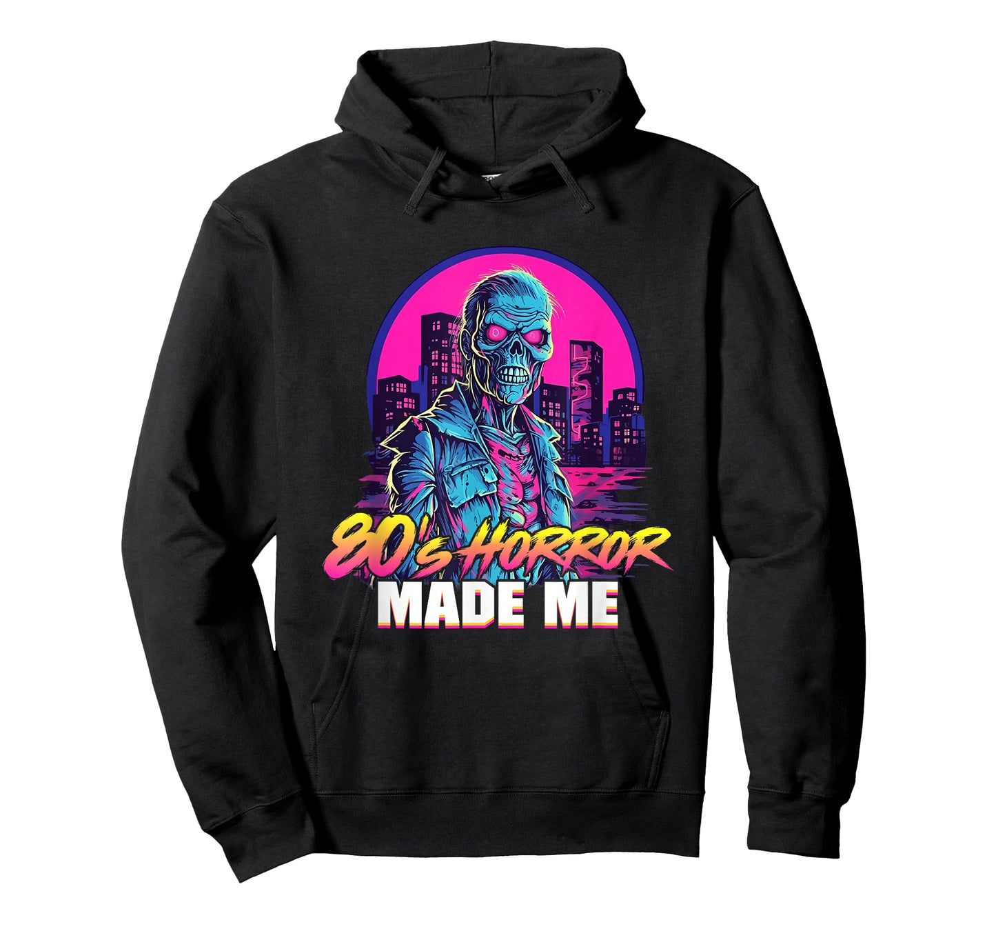 Retro zombie vintage undead 80s horror movies made me T-Shirt