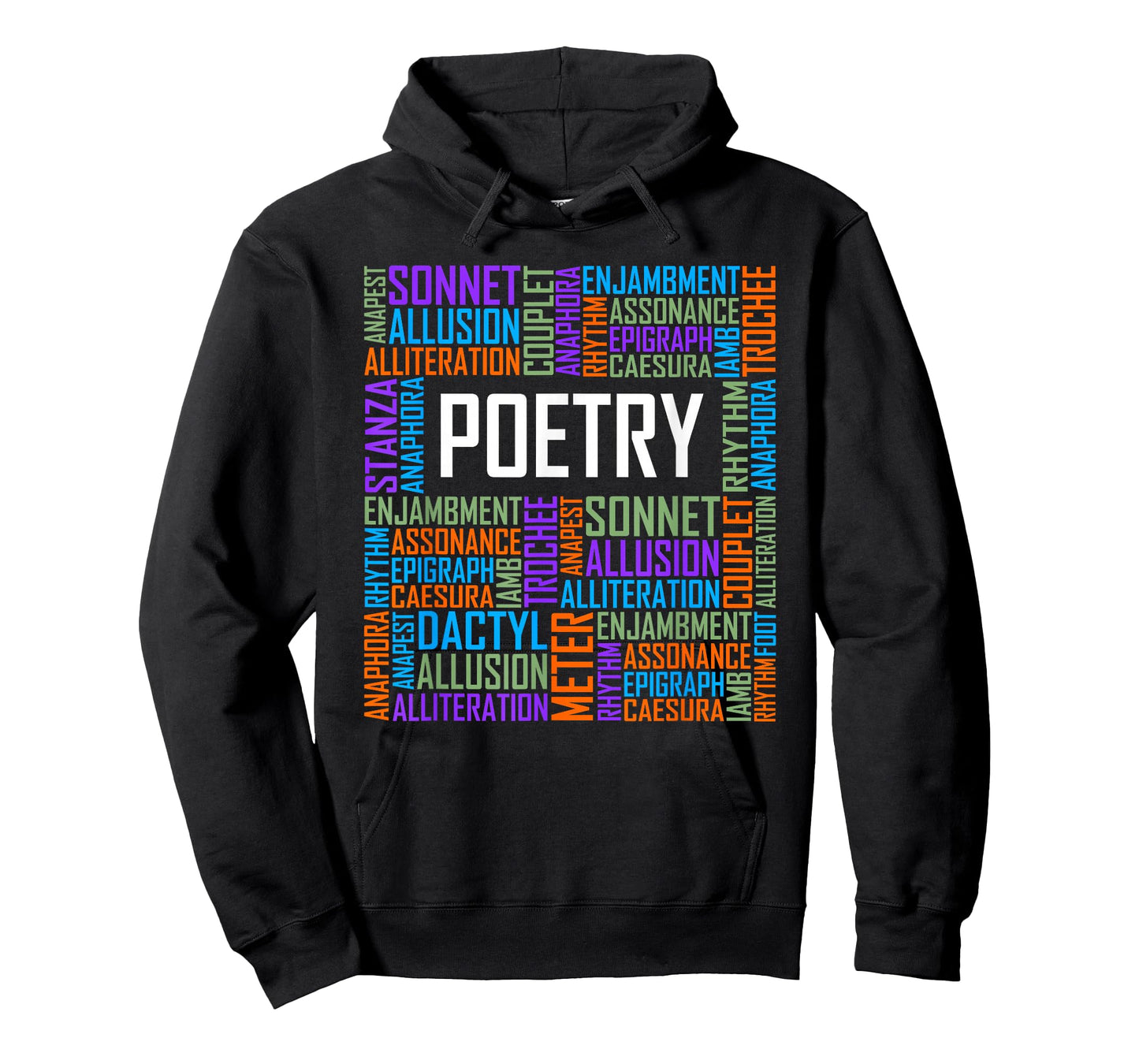 Poetry Words Lover Gift Poetry Writer Gifts T-Shirt