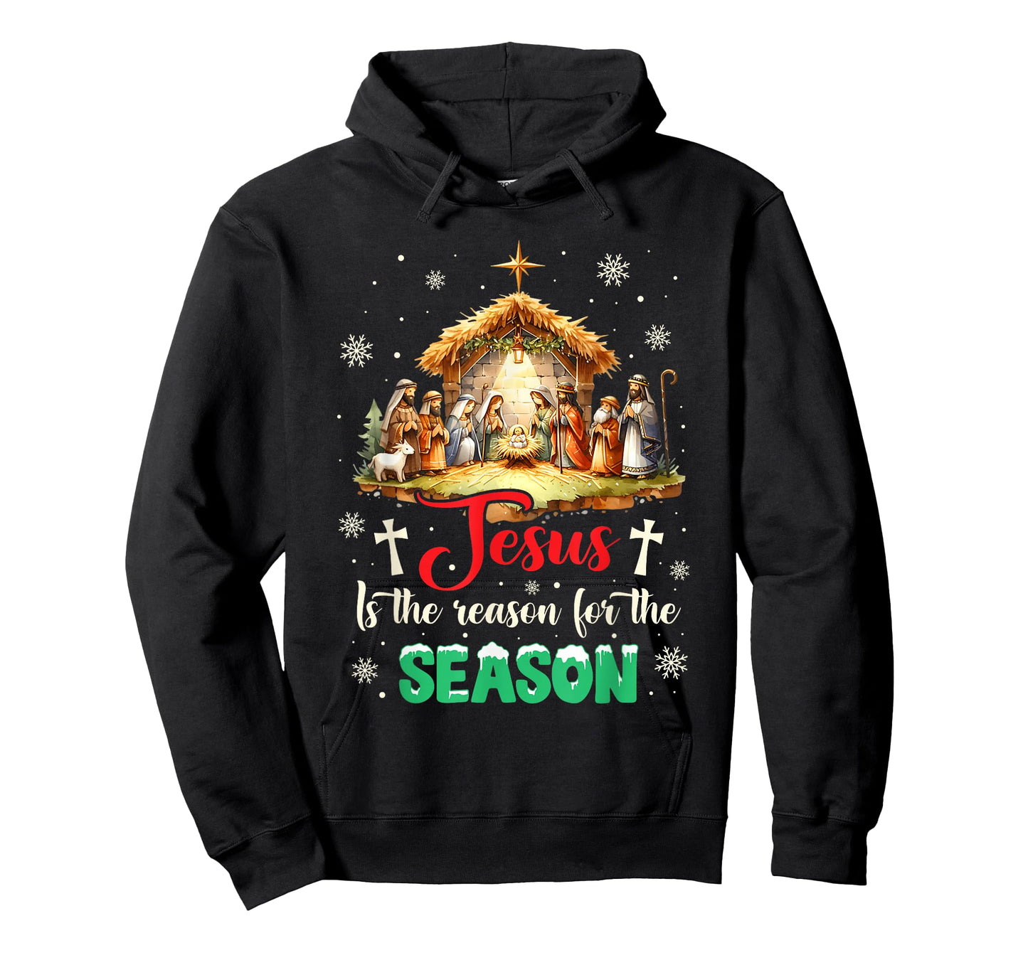Jesus is The Reason for The Season Christian Faith Christmas T-Shirt
