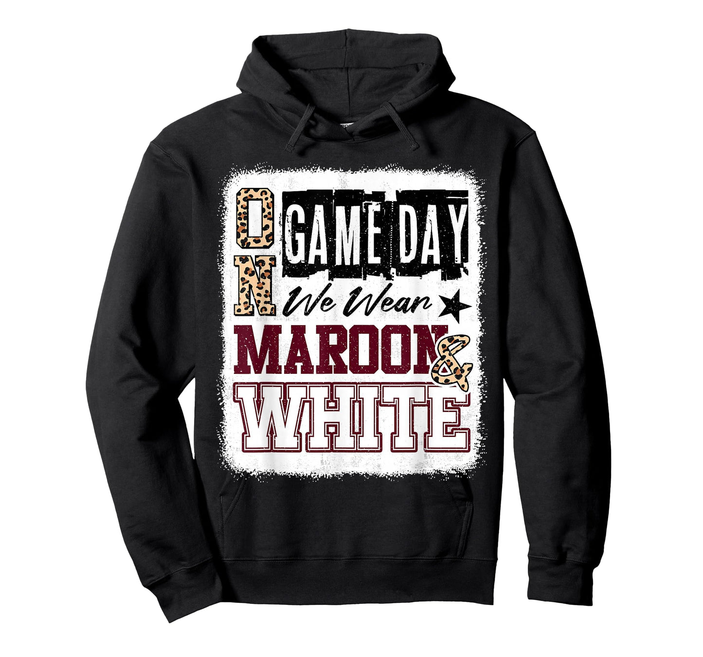 On Gameday Football We Wear Maroon And White School Spirit T-Shirt