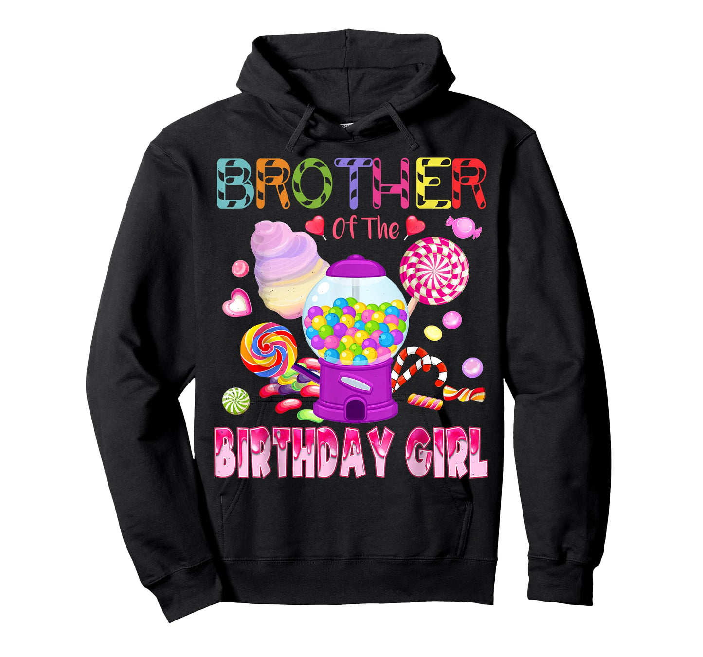 Brother Of The Birthday Gifts Girl Candyland Candy Birthday T-Shirt