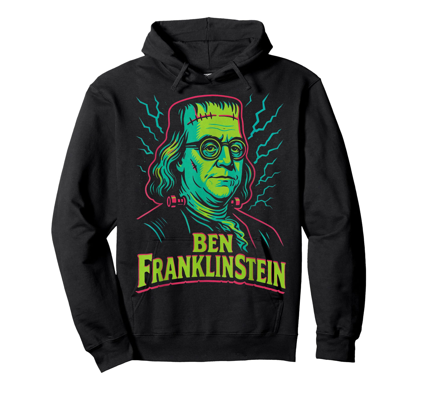 Ben Franklinstein Funny Halloween History Mashup T-Shirt