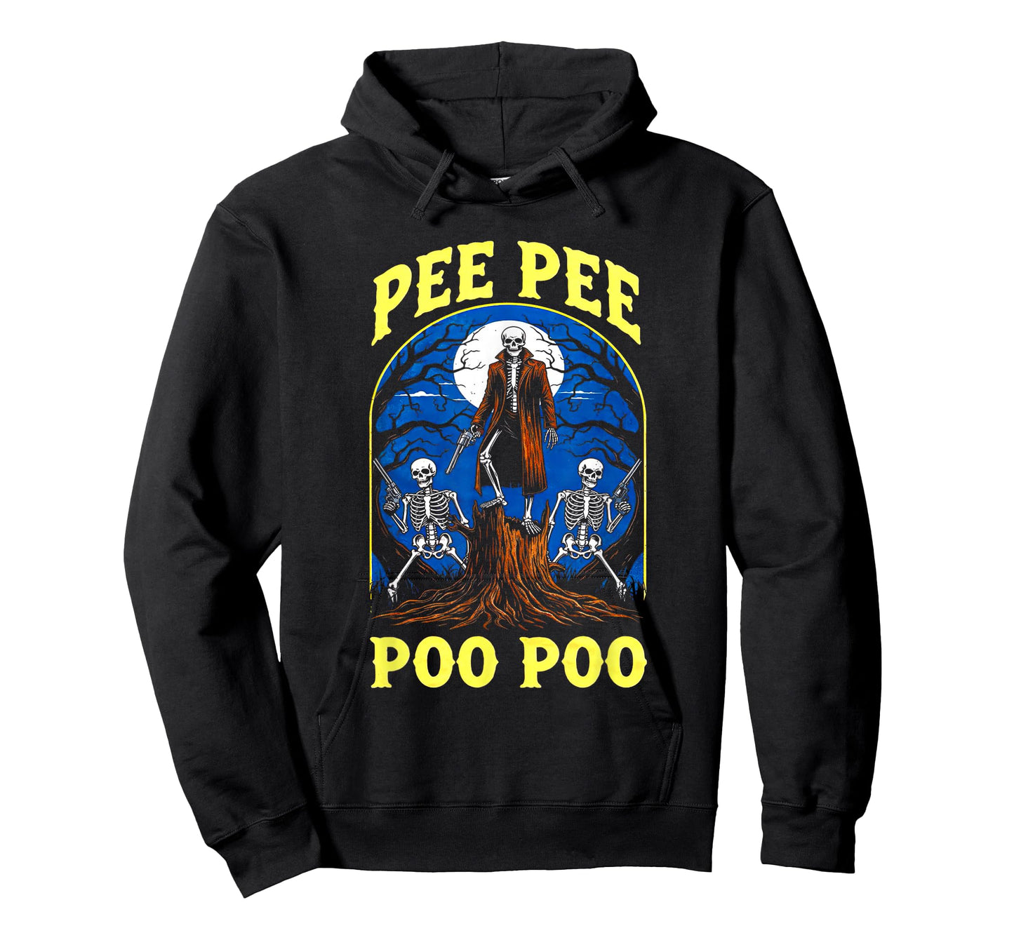 Pee Pee Poo Poo Funny Skeleton Halloween T-Shirt
