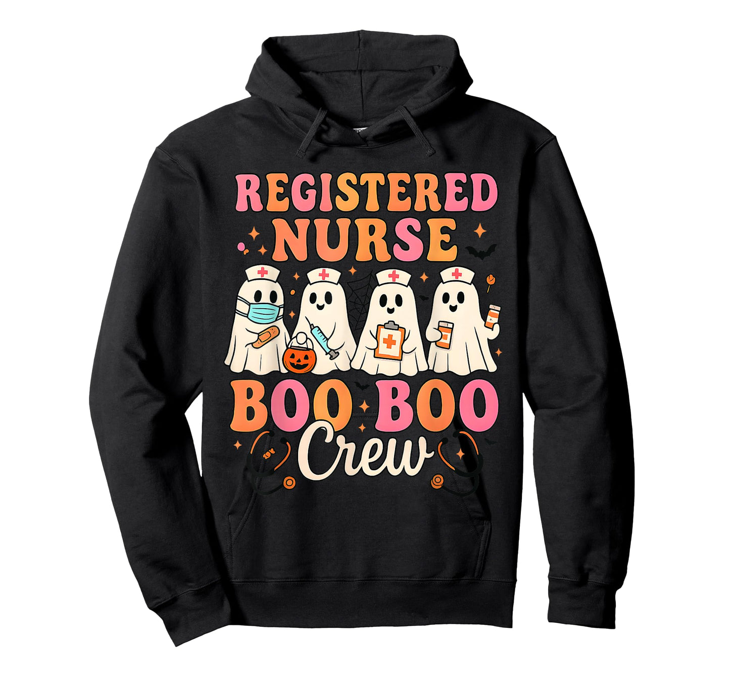 RN - Registered Nurse Boo Boo Crew Halloween Ghost T-Shirt