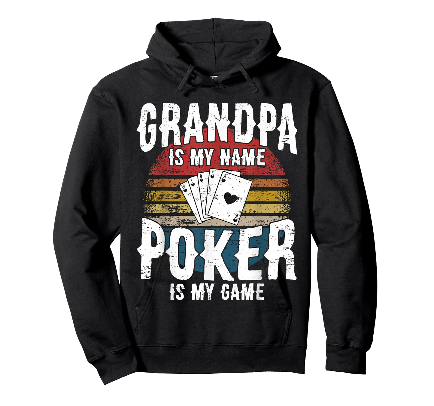 Poker Player Poker Cards Game I Grandpa Grandfather Grandparents T-Shirt