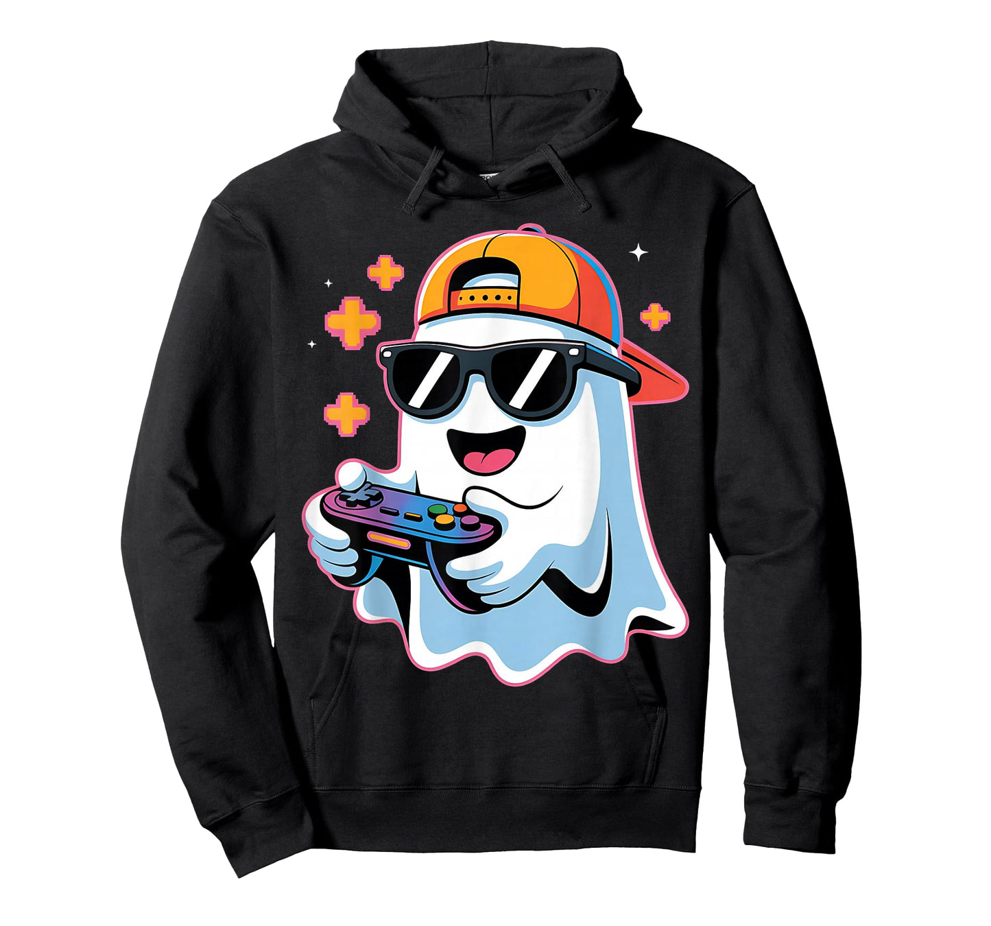 Halloween Boys Kids Ghost Gamer Scary Costume Gaming Men T-Shirt