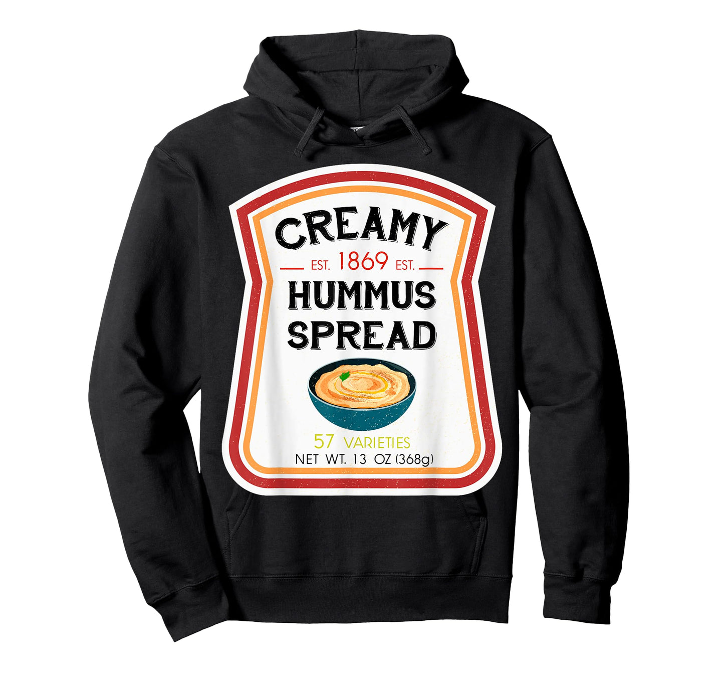 Hummus Spread Bottle Label Halloween 2021 Couples Costume T-Shirt