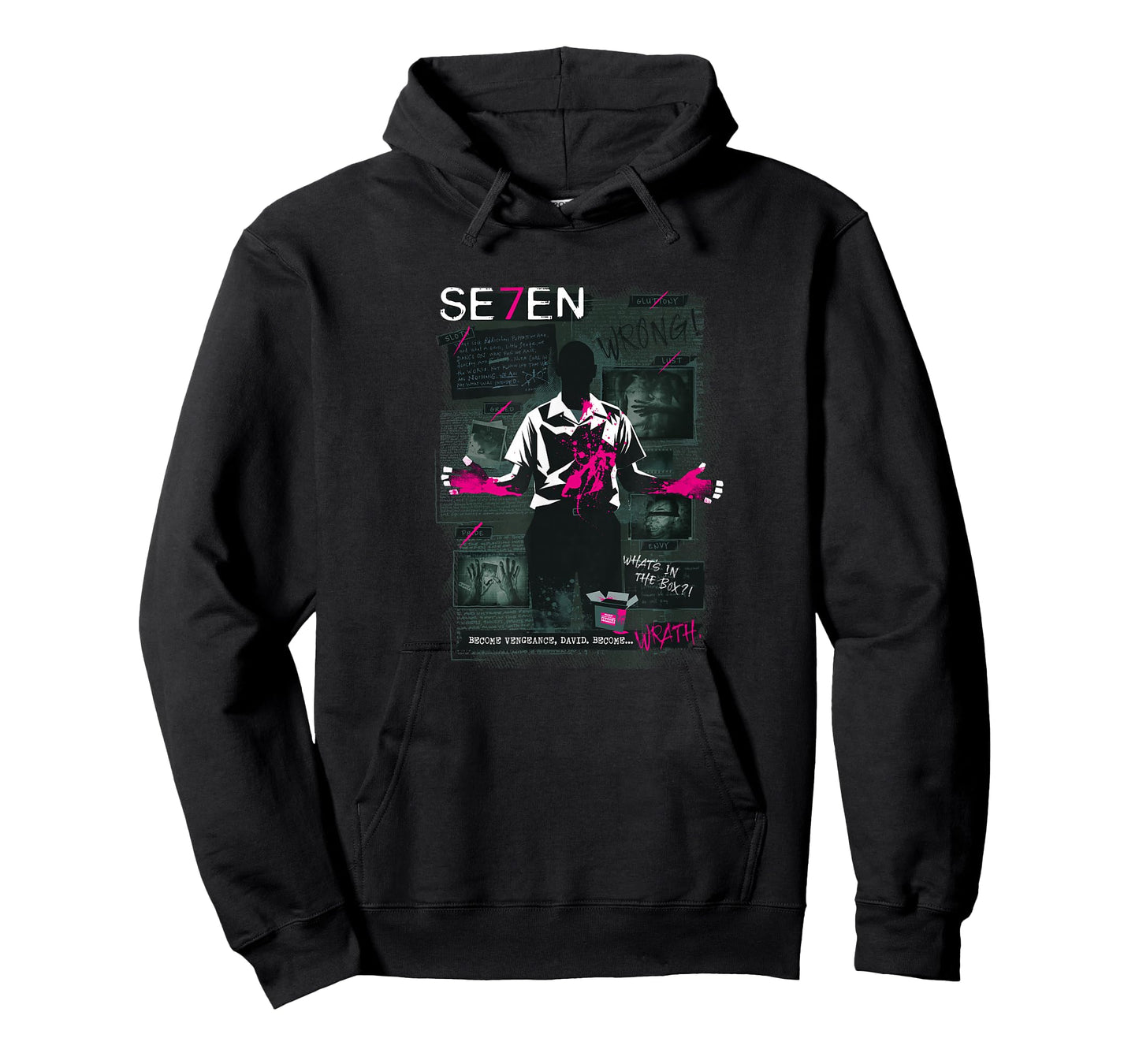 WB100 Se7en Wrath Bloody Hands Comic Graphic Cover T-Shirt