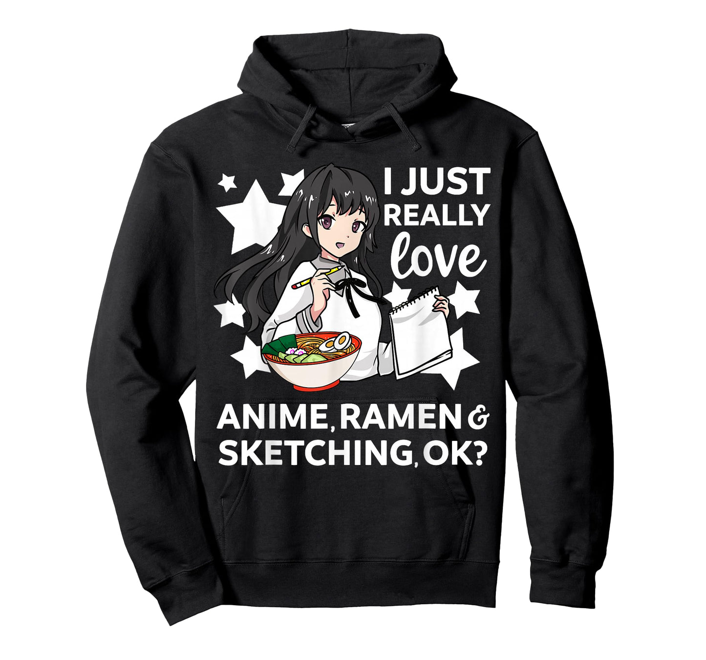 I Just Really Love Anime Ramen and Sketching OK? Drawing Art T-Shirt