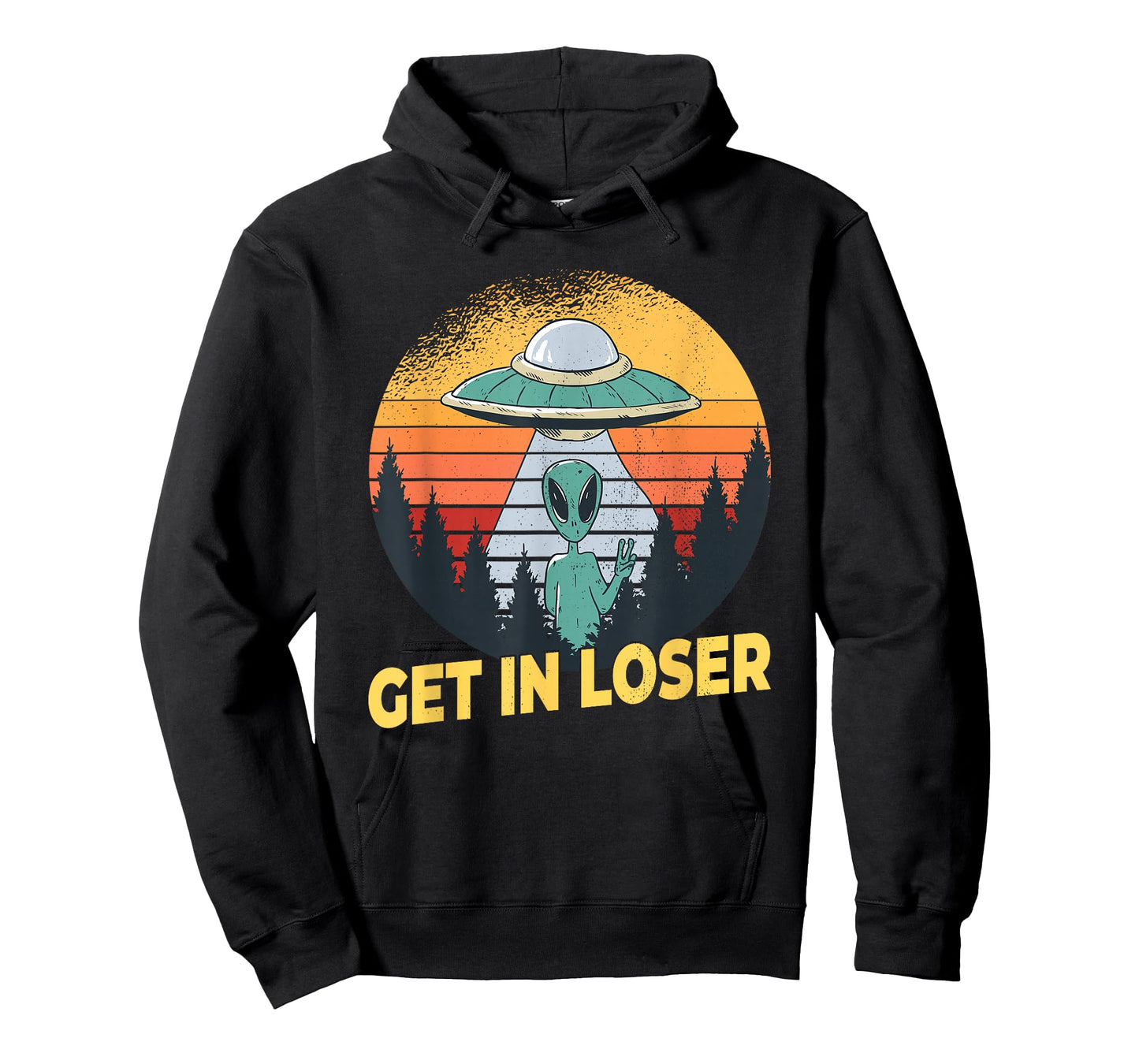 Alien Ufo Abduction - Get In Loser T-Shirt