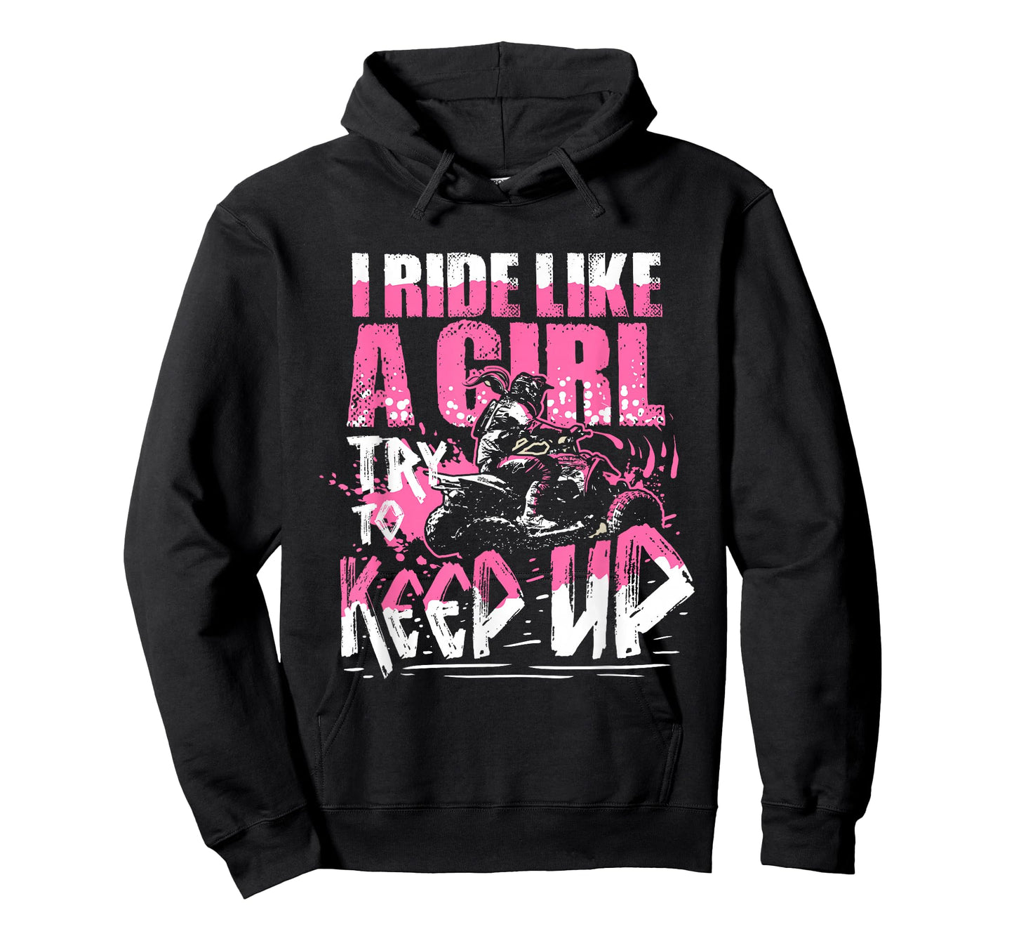 Quad ATV Girls Gift I Ride Like A Girl Try To Keep Up T-Shirt