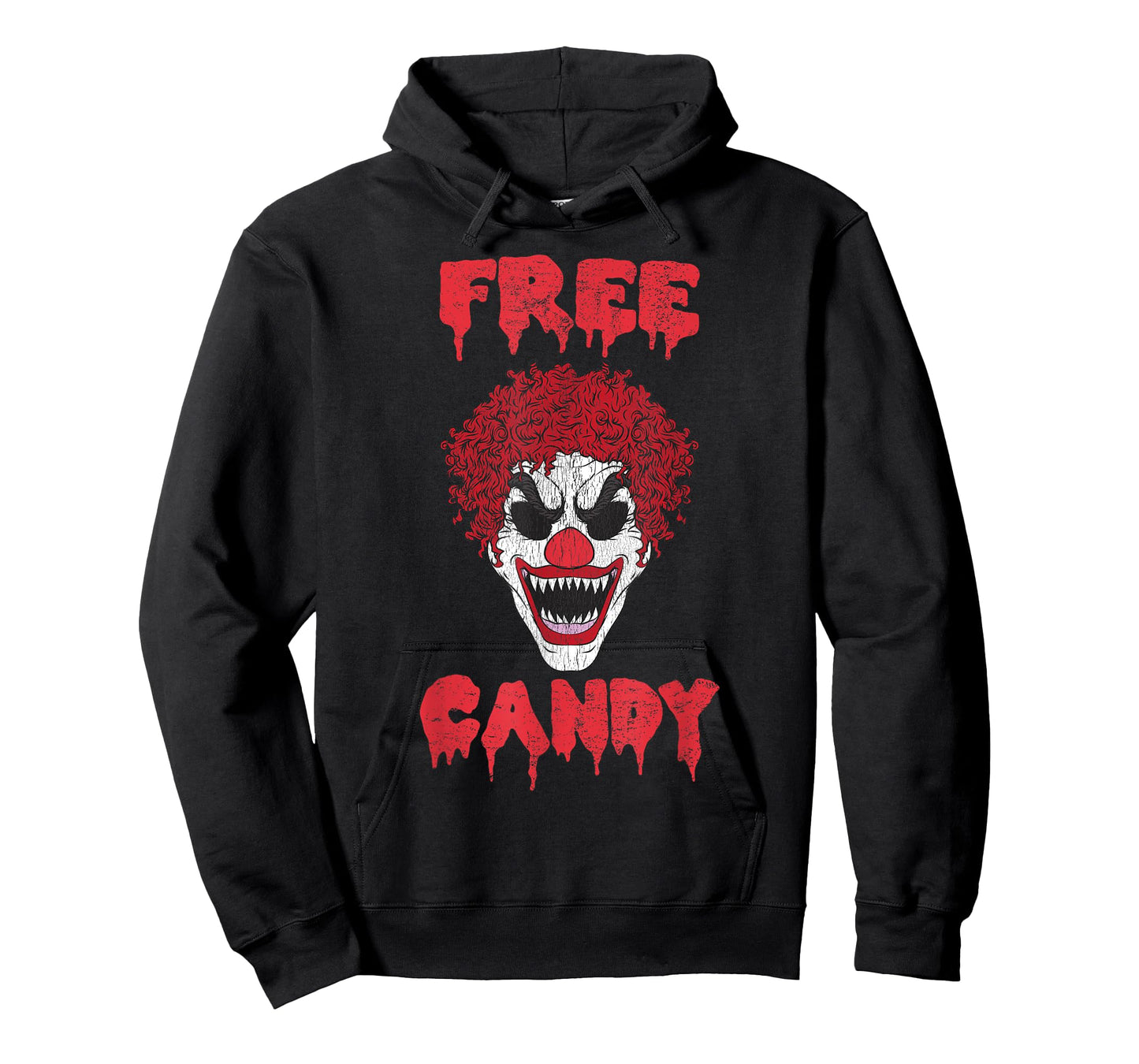 Scary Clown Free Candy Evil Halloween T-Shirt