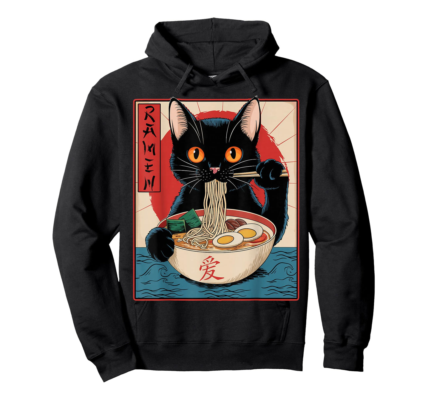 Funny Cat Eating Ramen T-Shirt